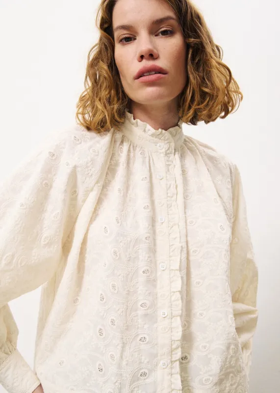 Chemise ELIANNE Creme sold by FRNCH