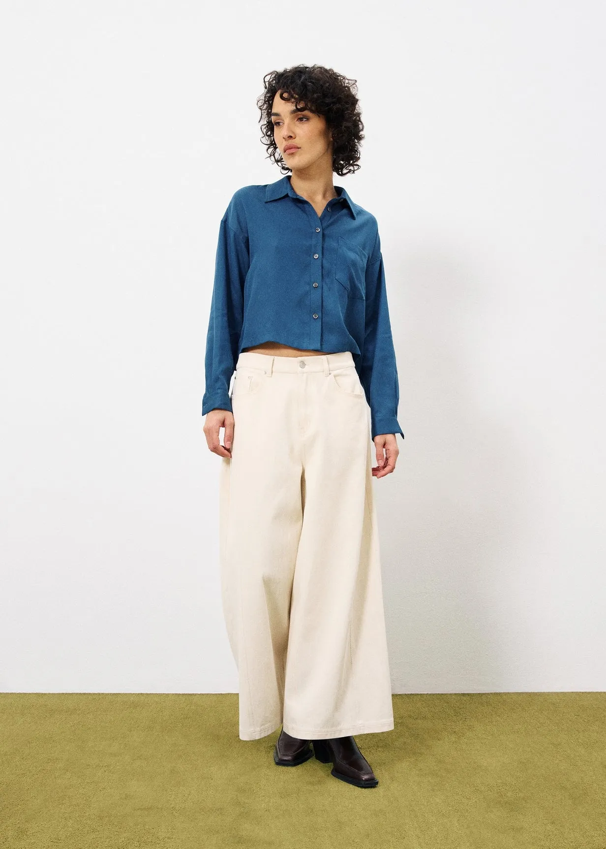 Chemise POLLY Bleu petrole sold by FRNCH product image thumbnail 2