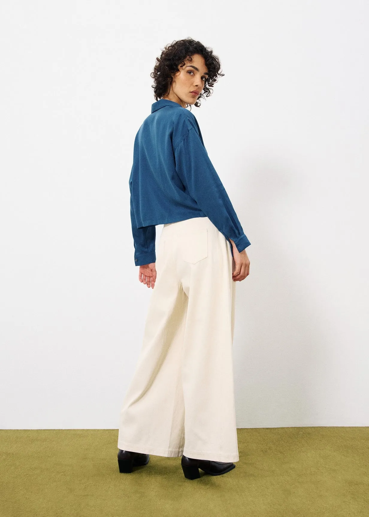 Chemise POLLY Bleu petrole sold by FRNCH product image thumbnail 3