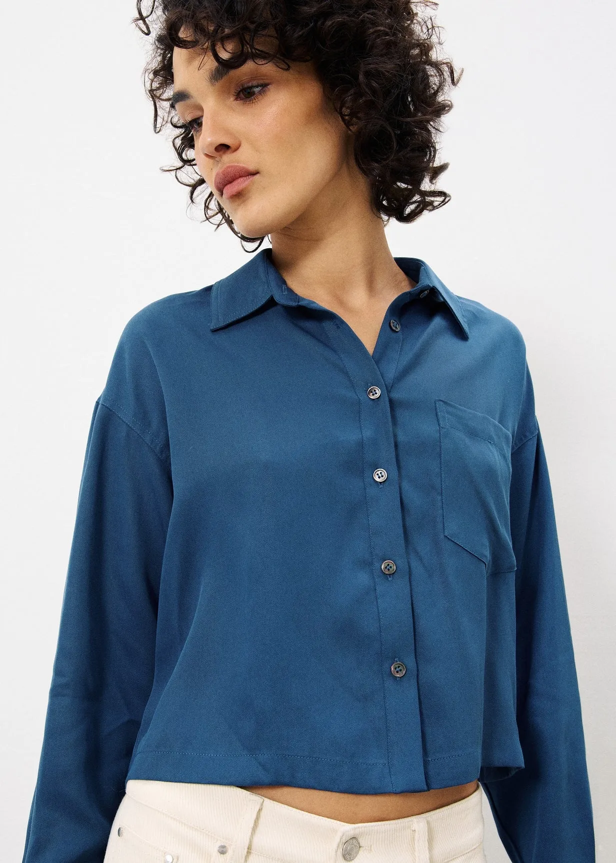 Chemise POLLY Bleu petrole sold by FRNCH product image thumbnail 4