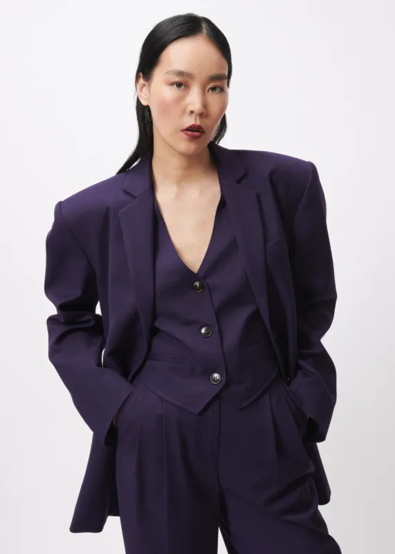 Blazer SAMIRA Violet sold by FRNCH