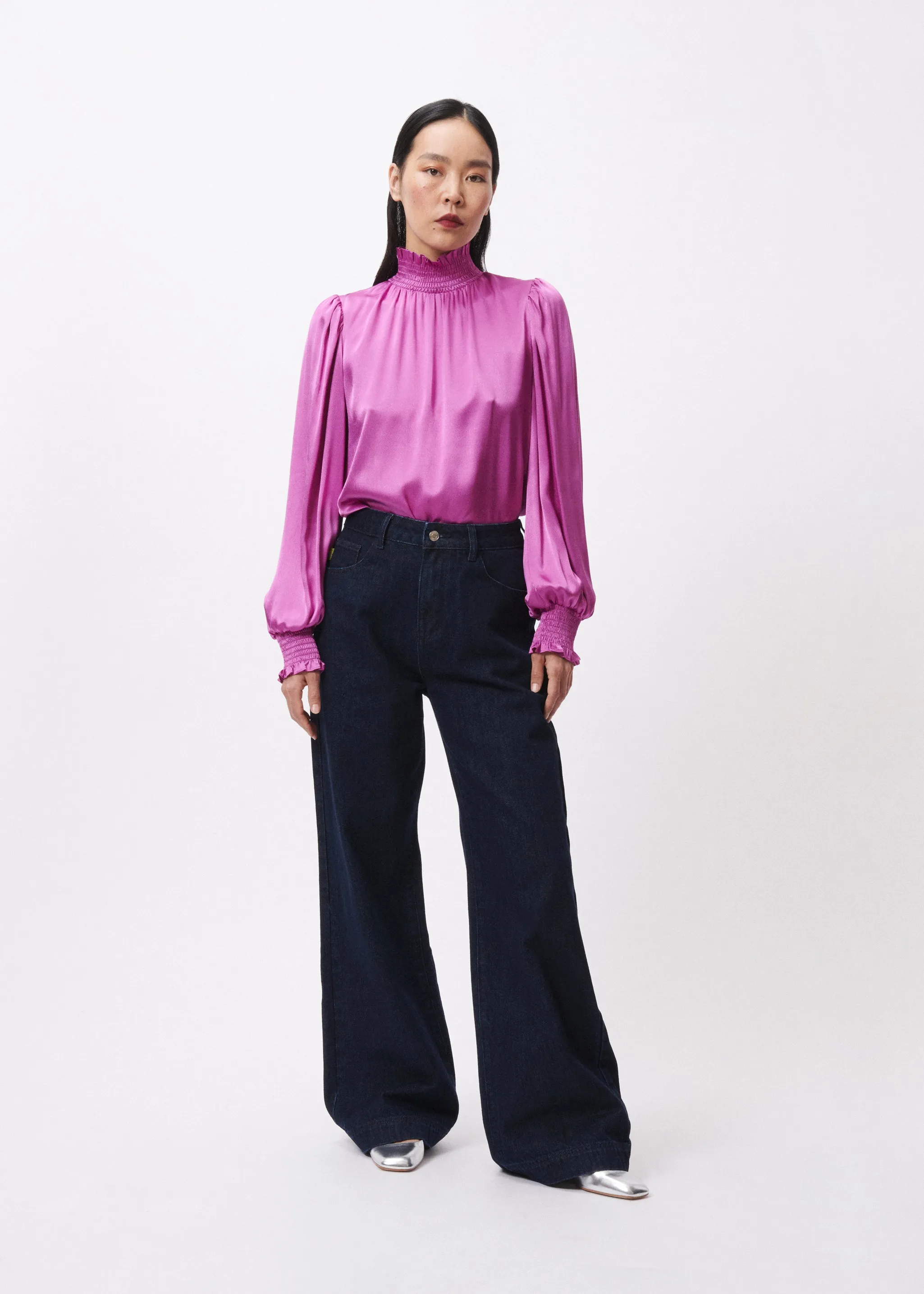 Blouse CIHEM Violine sold by FRNCH product image thumbnail 2