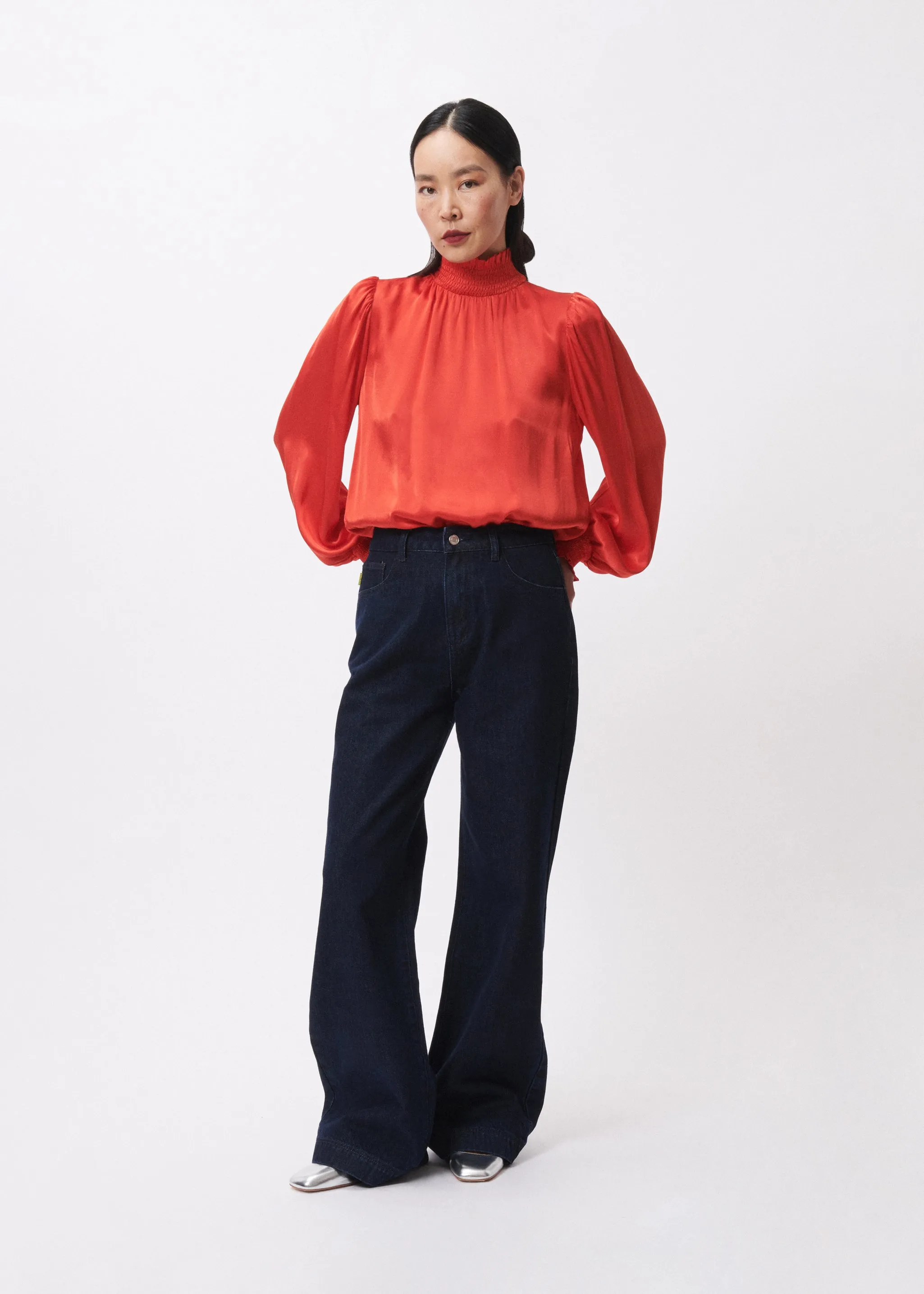 Blouse CIHEM Rouge sold by FRNCH product image thumbnail 3