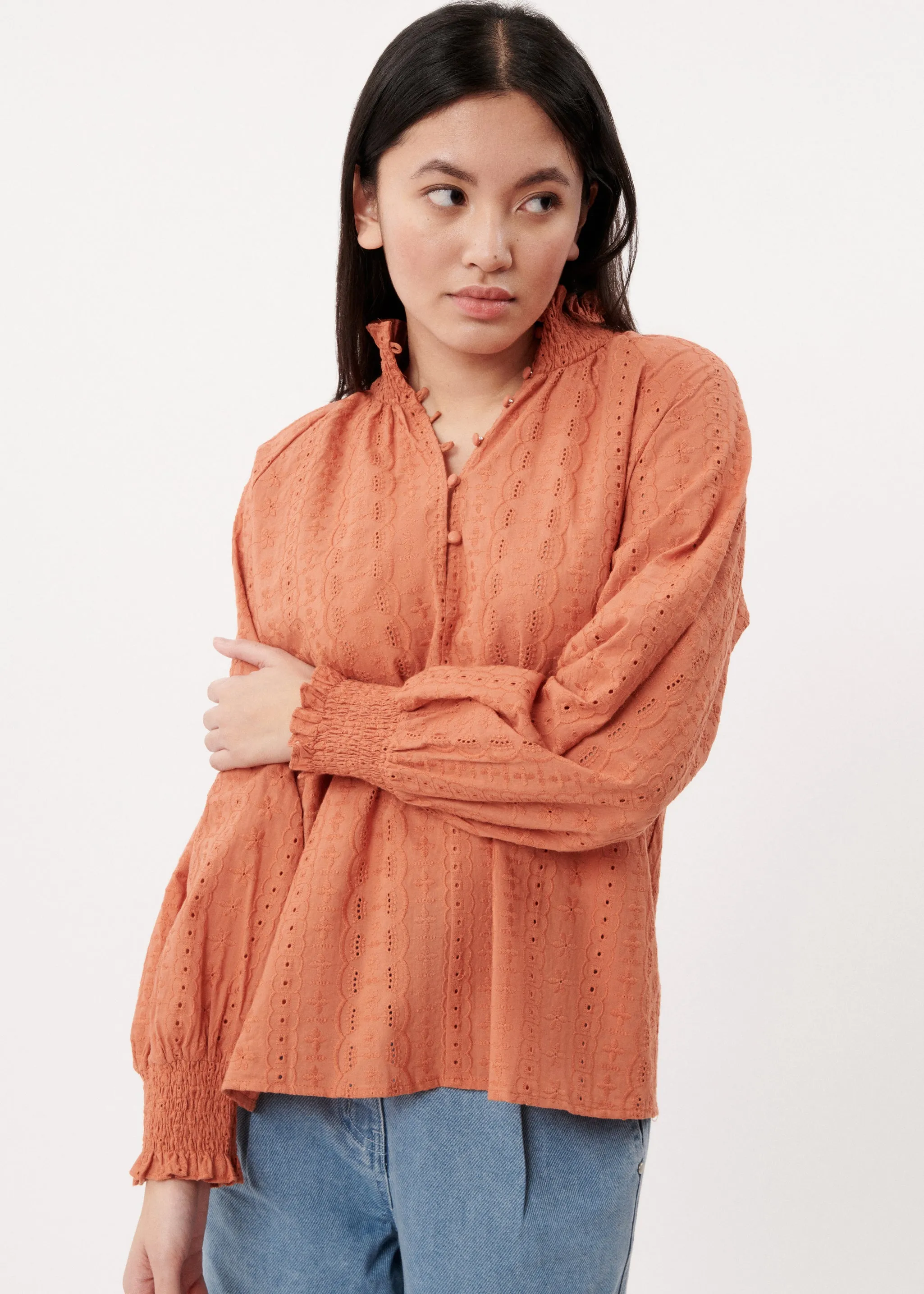 BLOUSE BLANCA ORANGE BRULE sold by FRNCH product image thumbnail 3