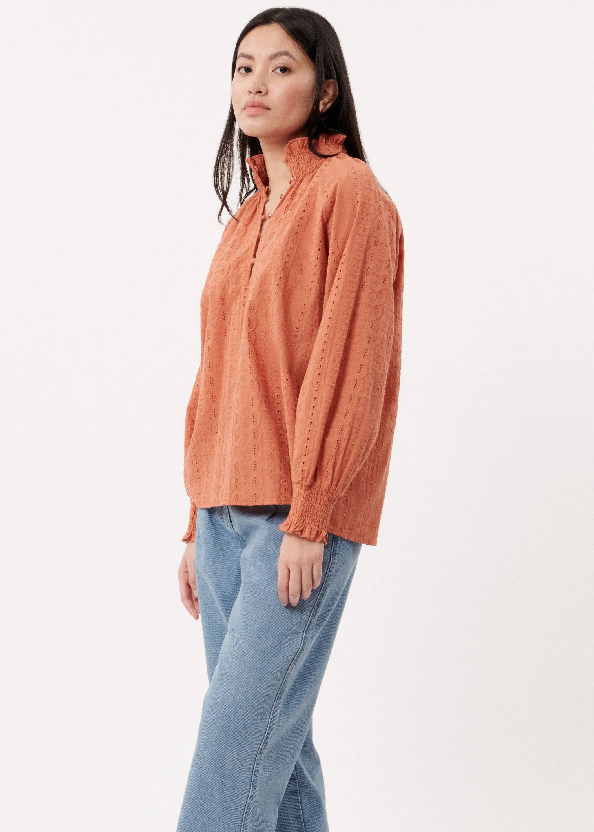 BLOUSE BLANCA ORANGE BRULE sold by FRNCH product image thumbnail 2