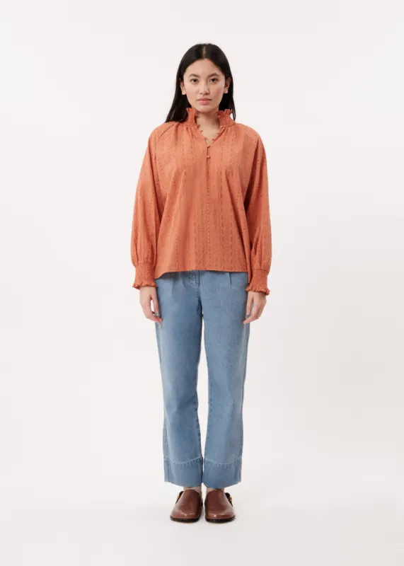 BLOUSE BLANCA ORANGE BRULE sold by FRNCH