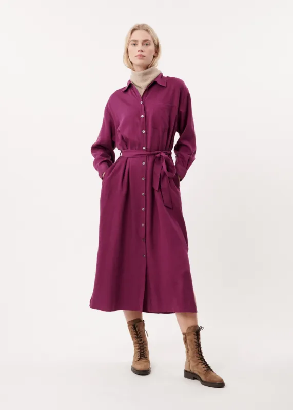 ROBE ADENISSE AUBERGINE sold by FRNCH