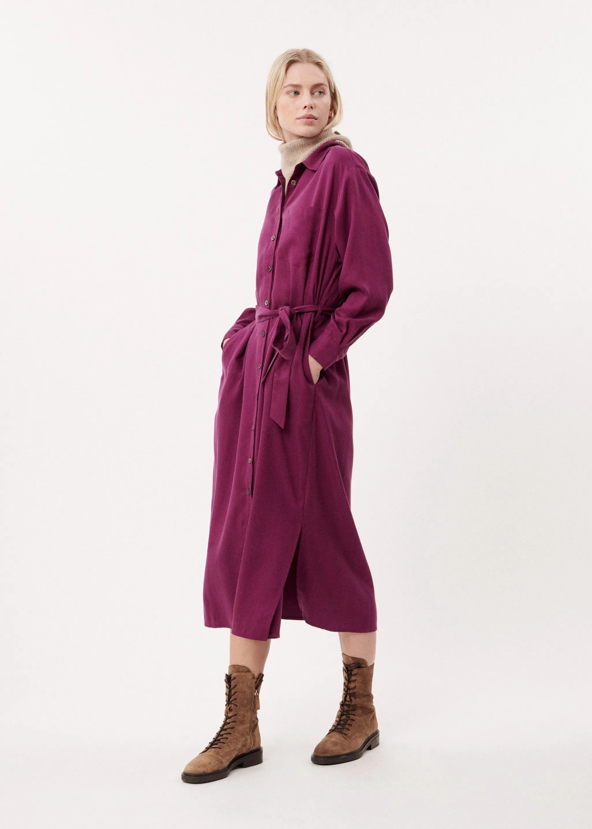 ROBE ADENISSE AUBERGINE sold by FRNCH product image thumbnail 2