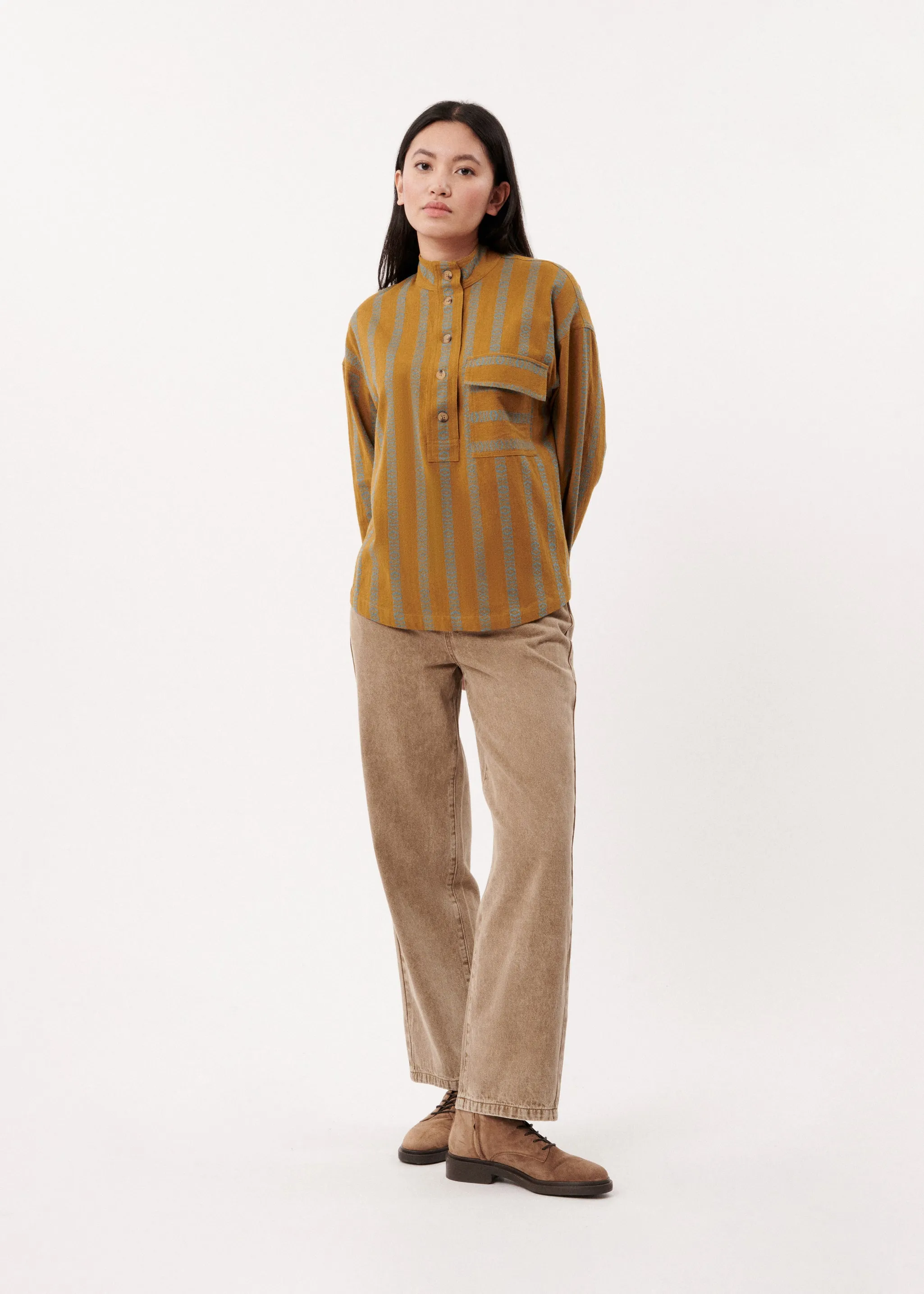 BLOUSE SOLAINE KAKI sold by FRNCH