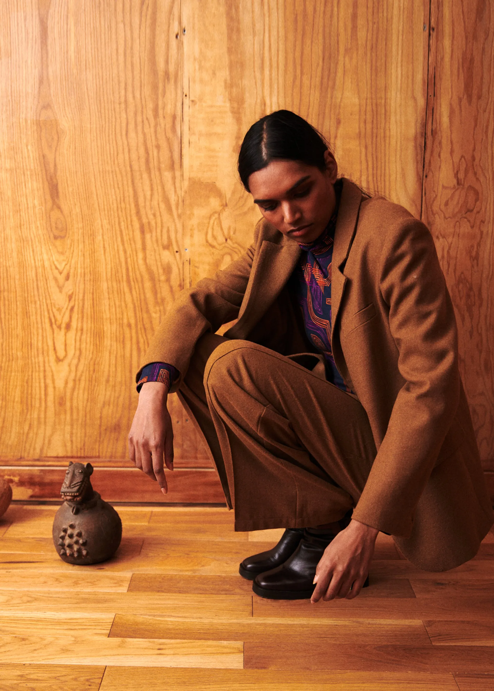 BLAZER LAMIER OCRE sold by FRNCH