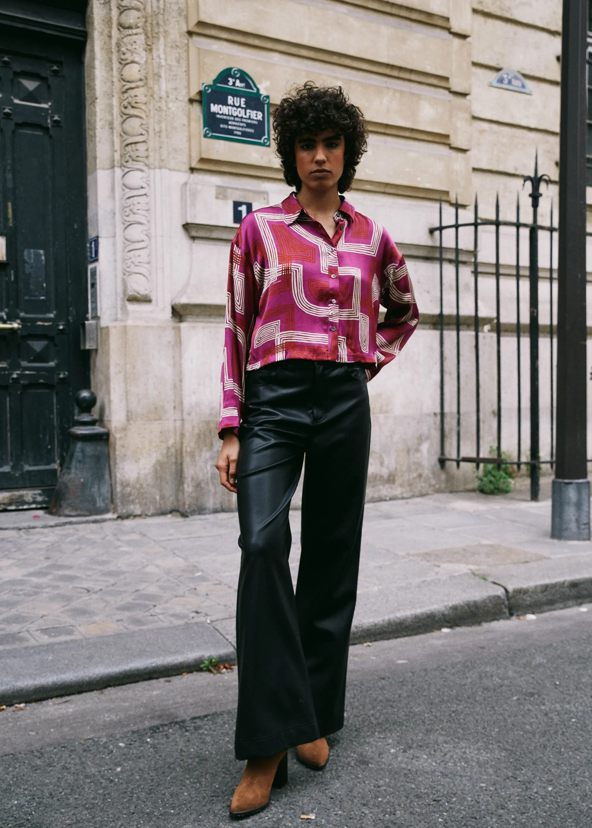 Chemise POLLY Maze fuchsia sold by FRNCH