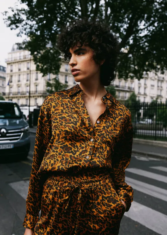 Chemise MAELLE Leopard sold by FRNCH