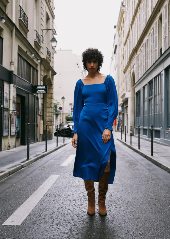 Robe FASIA Bleu electrique sold by FRNCH