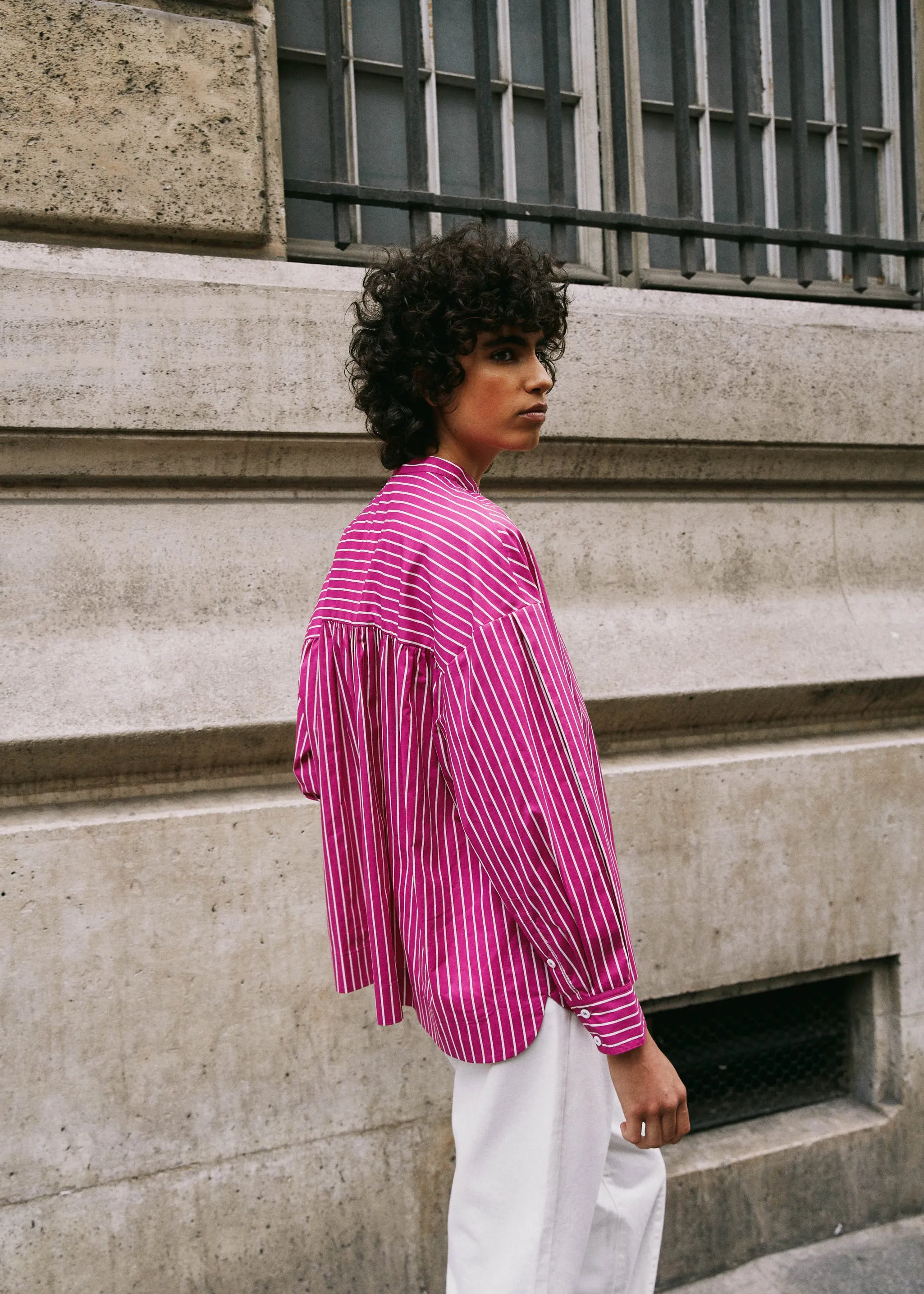 Chemise ARIANA Fuchsia sold by FRNCH product image thumbnail 4