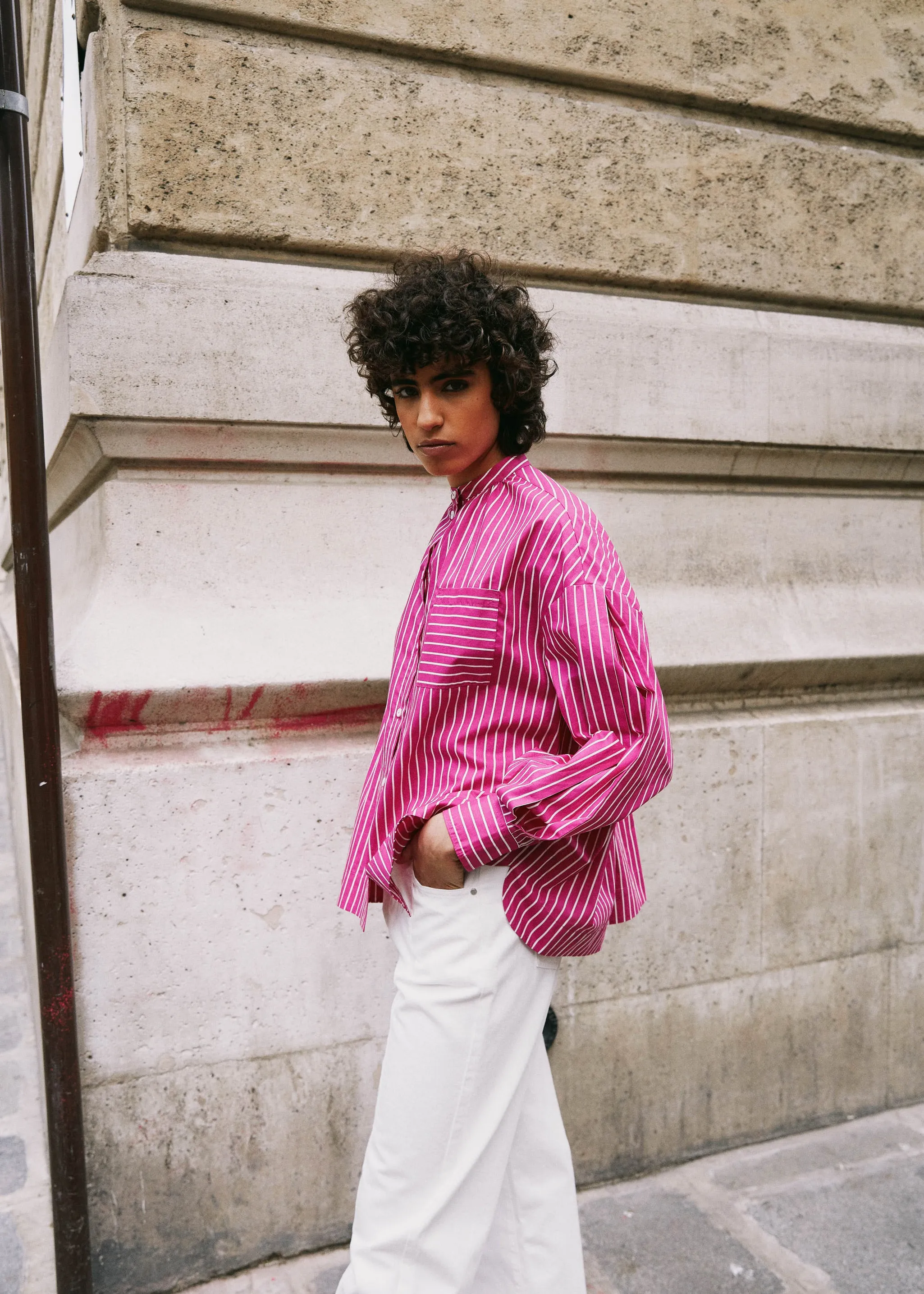 Chemise ARIANA Fuchsia sold by FRNCH product image thumbnail 2