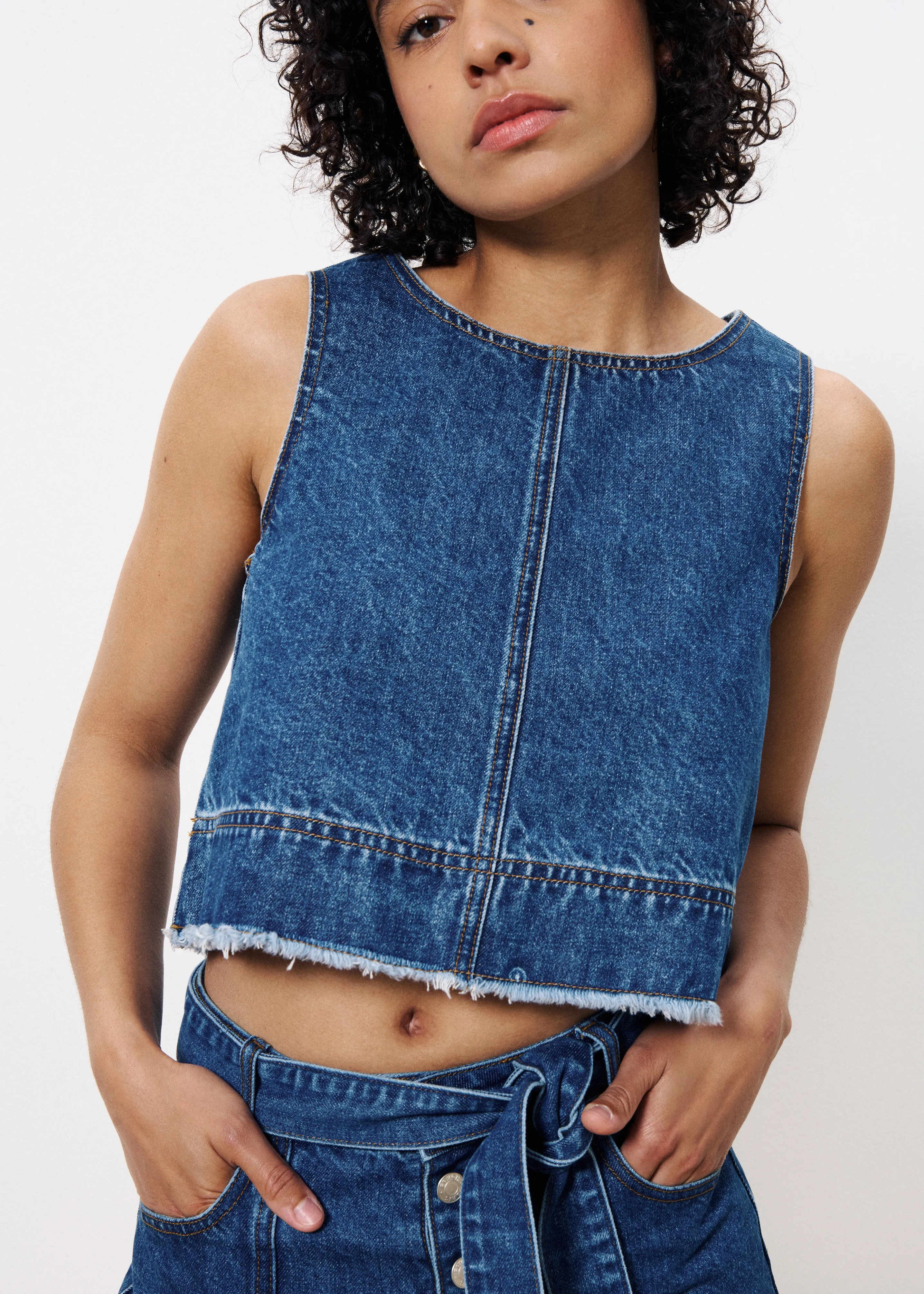 Top DAFNE Bleu jean sold by FRNCH