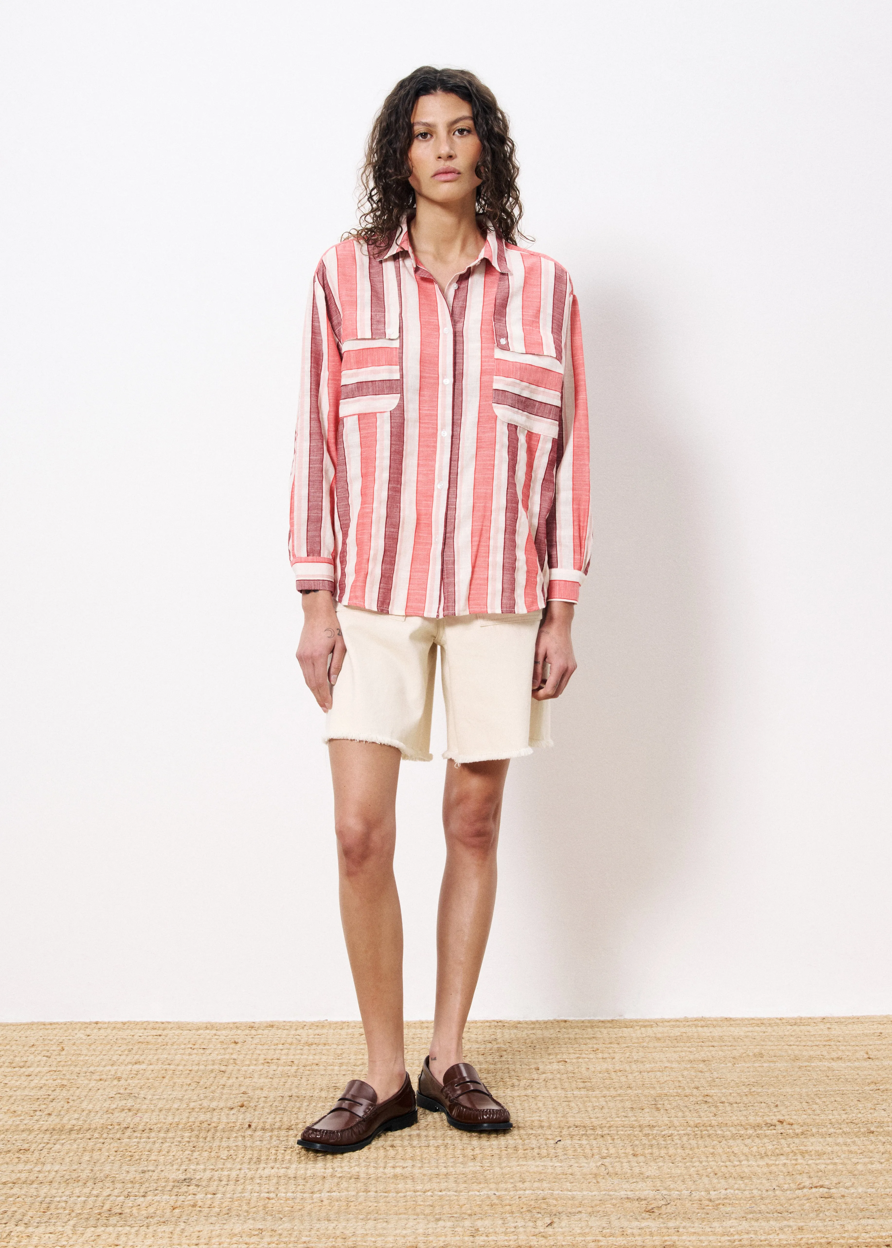 Chemise IZUMI Rouge sold by FRNCH