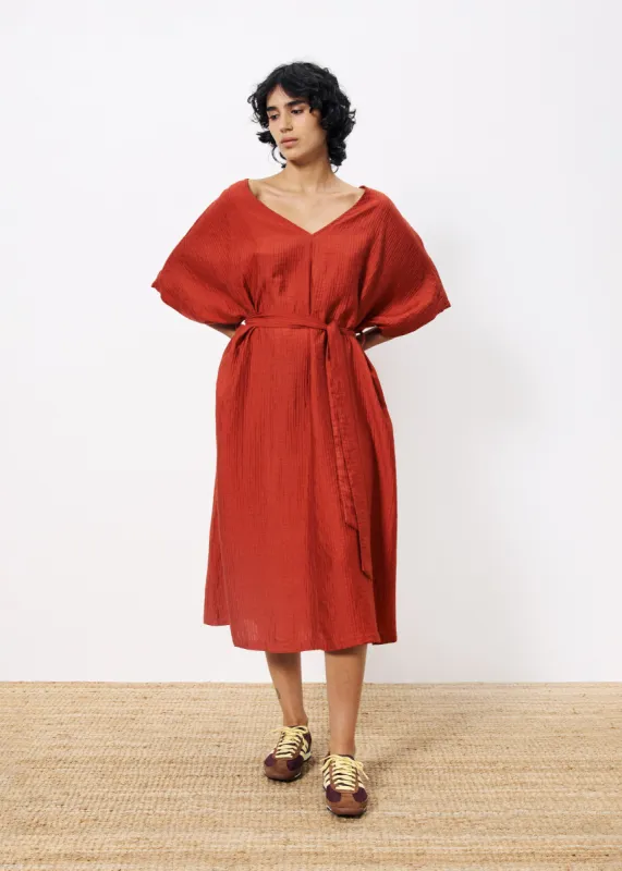Robe NICKIE Brique sold by FRNCH