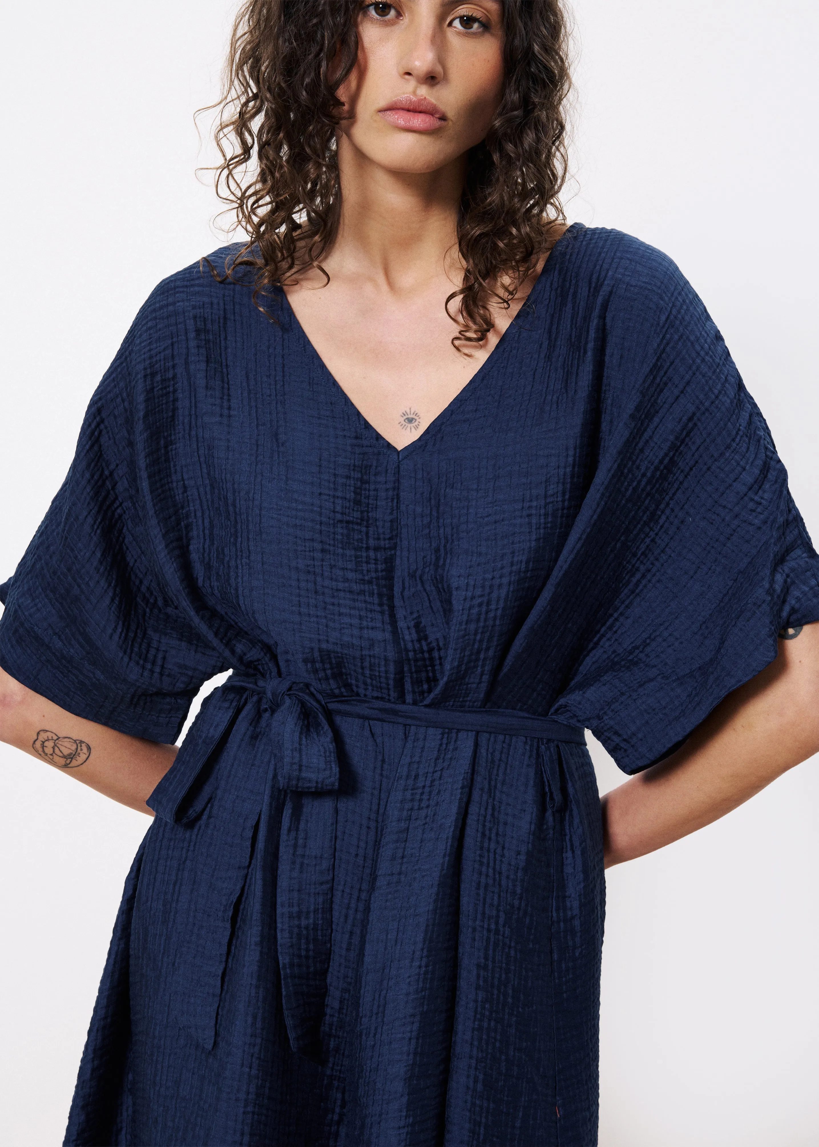 Robe NICKIE Bleu marine sold by FRNCH product image thumbnail 4