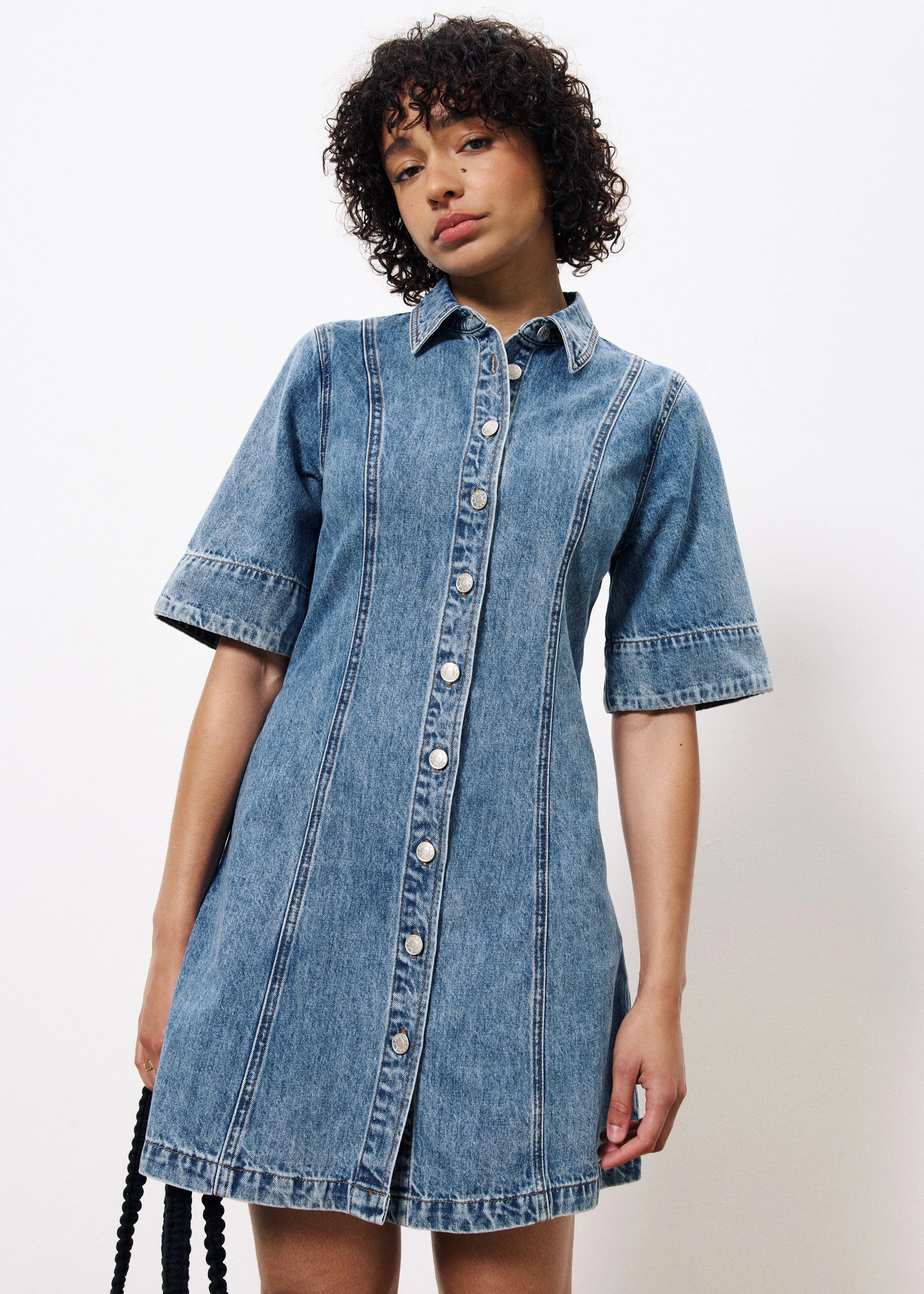 Robe ELLYNE Bleu jean sold by FRNCH product image thumbnail 3