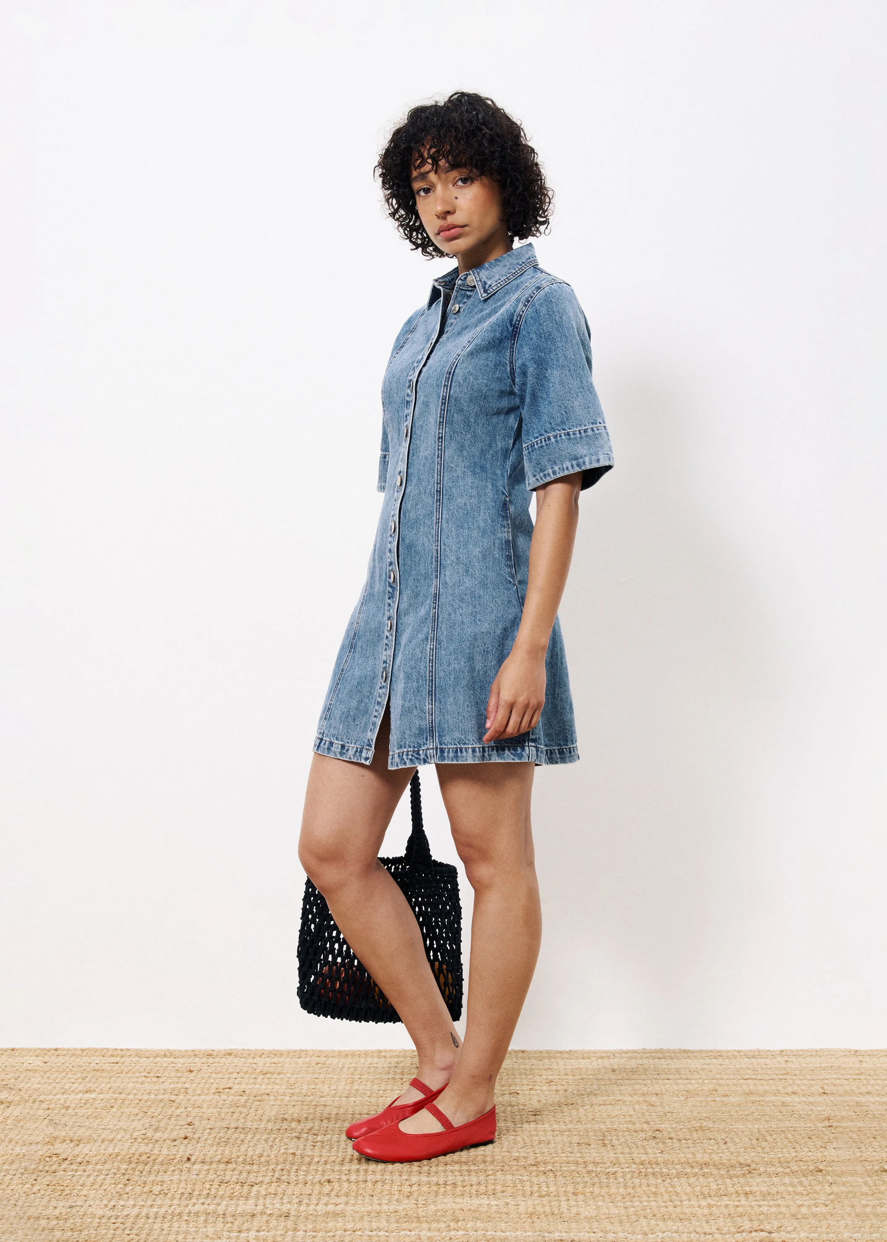 Robe ELLYNE Bleu jean sold by FRNCH product image thumbnail 2