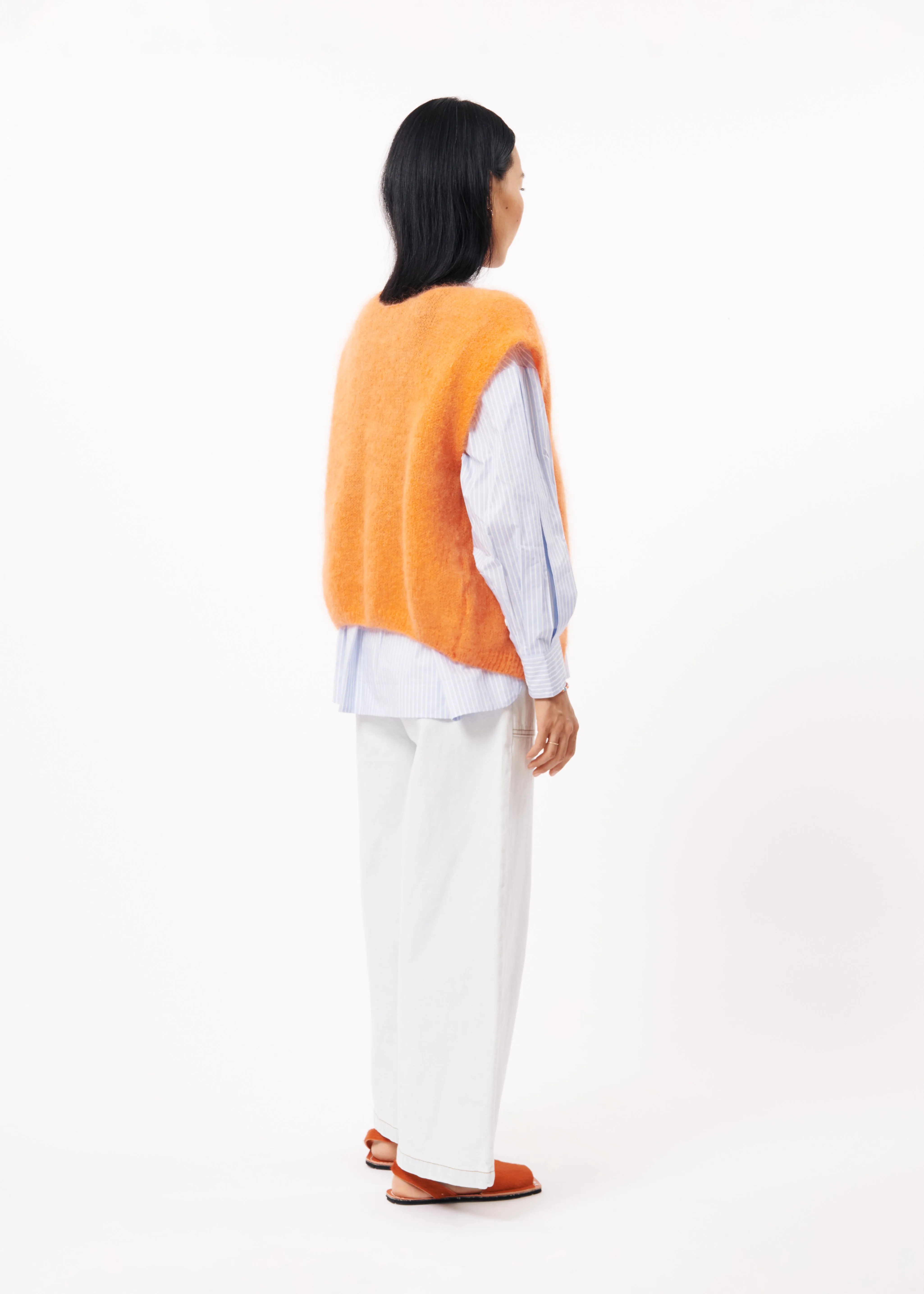 Gilet NEVY Orange sold by FRNCH product image thumbnail 5