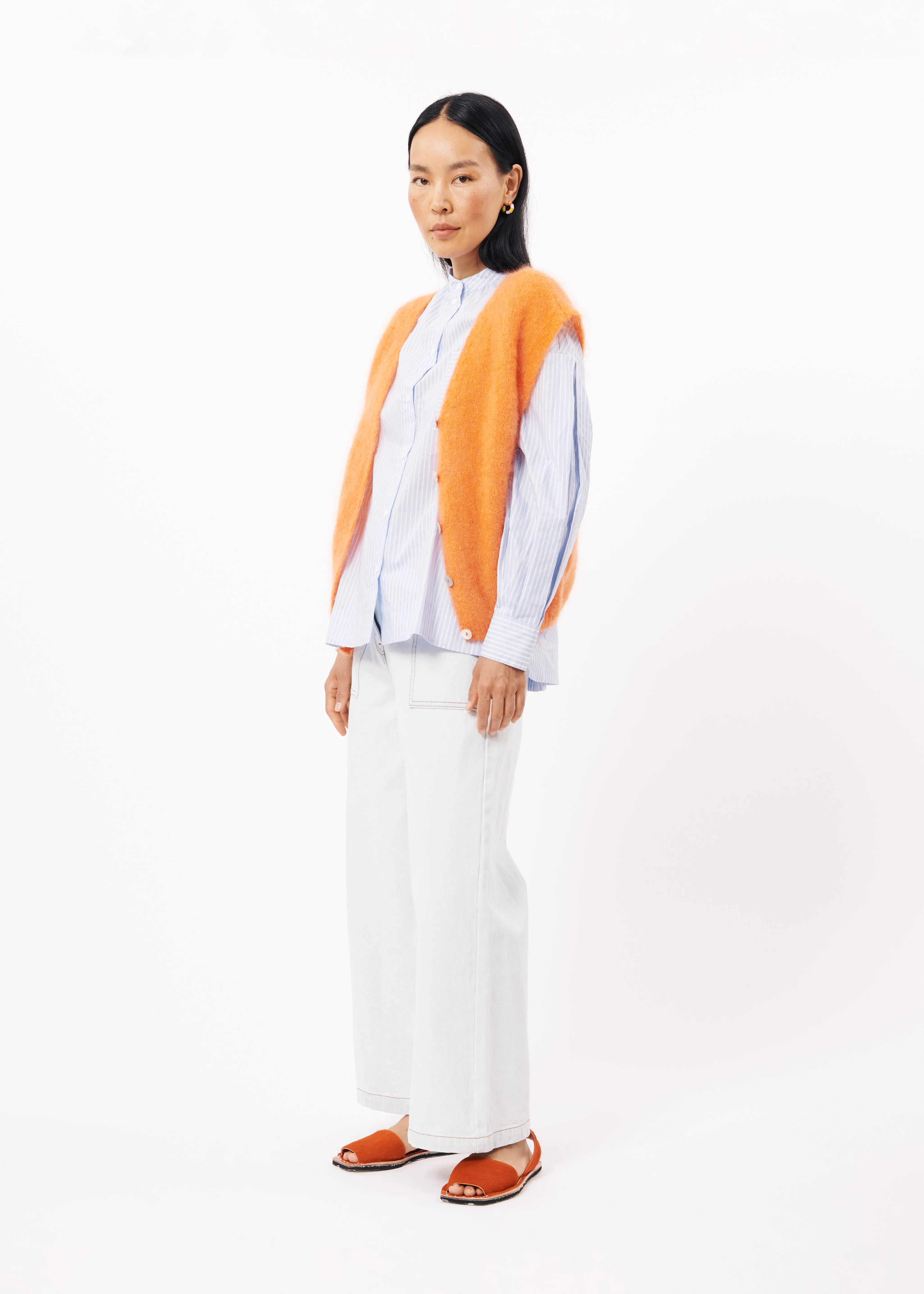 Gilet NEVY Orange sold by FRNCH product image thumbnail 4