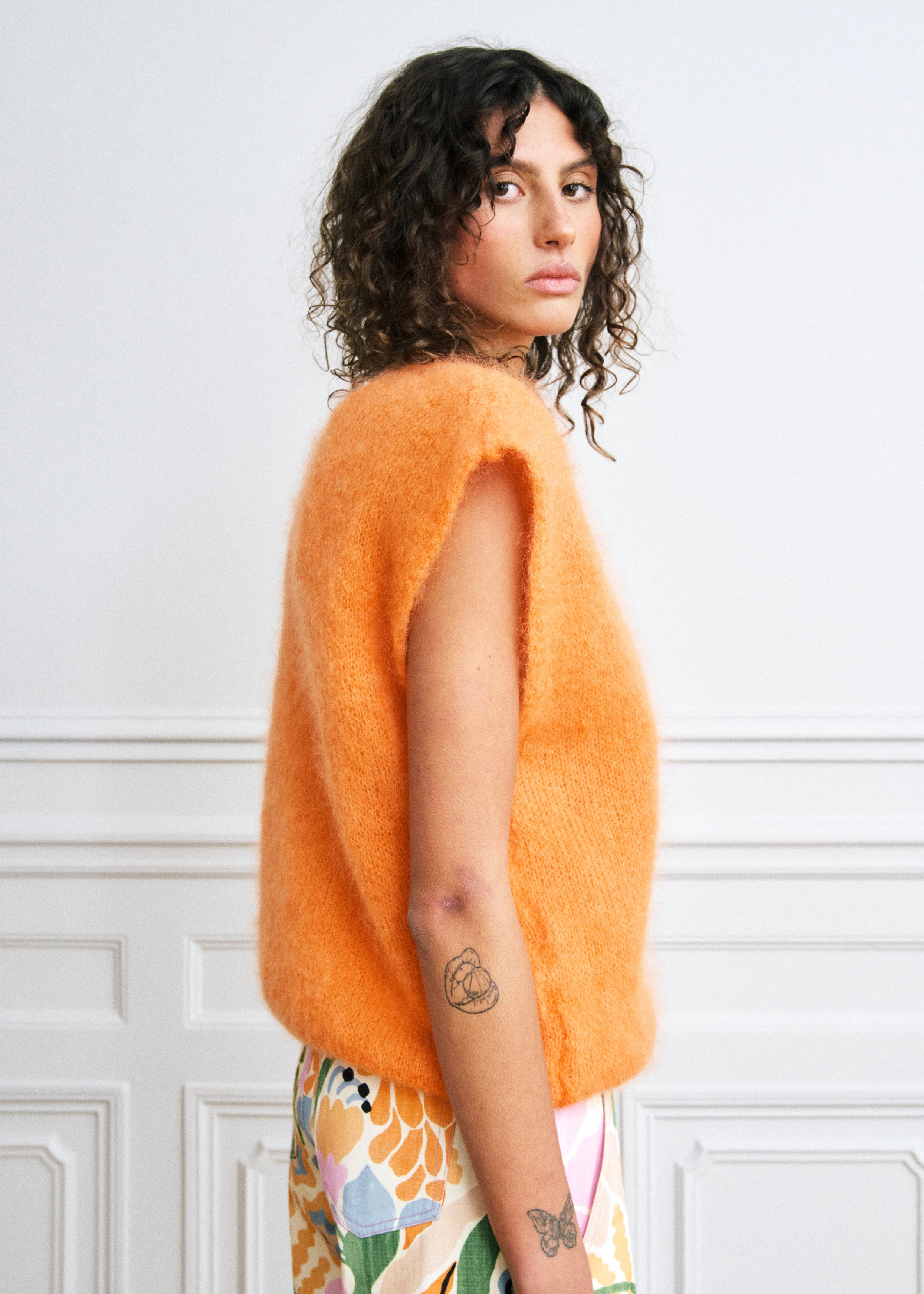 Gilet NEVY Orange sold by FRNCH product image thumbnail 2