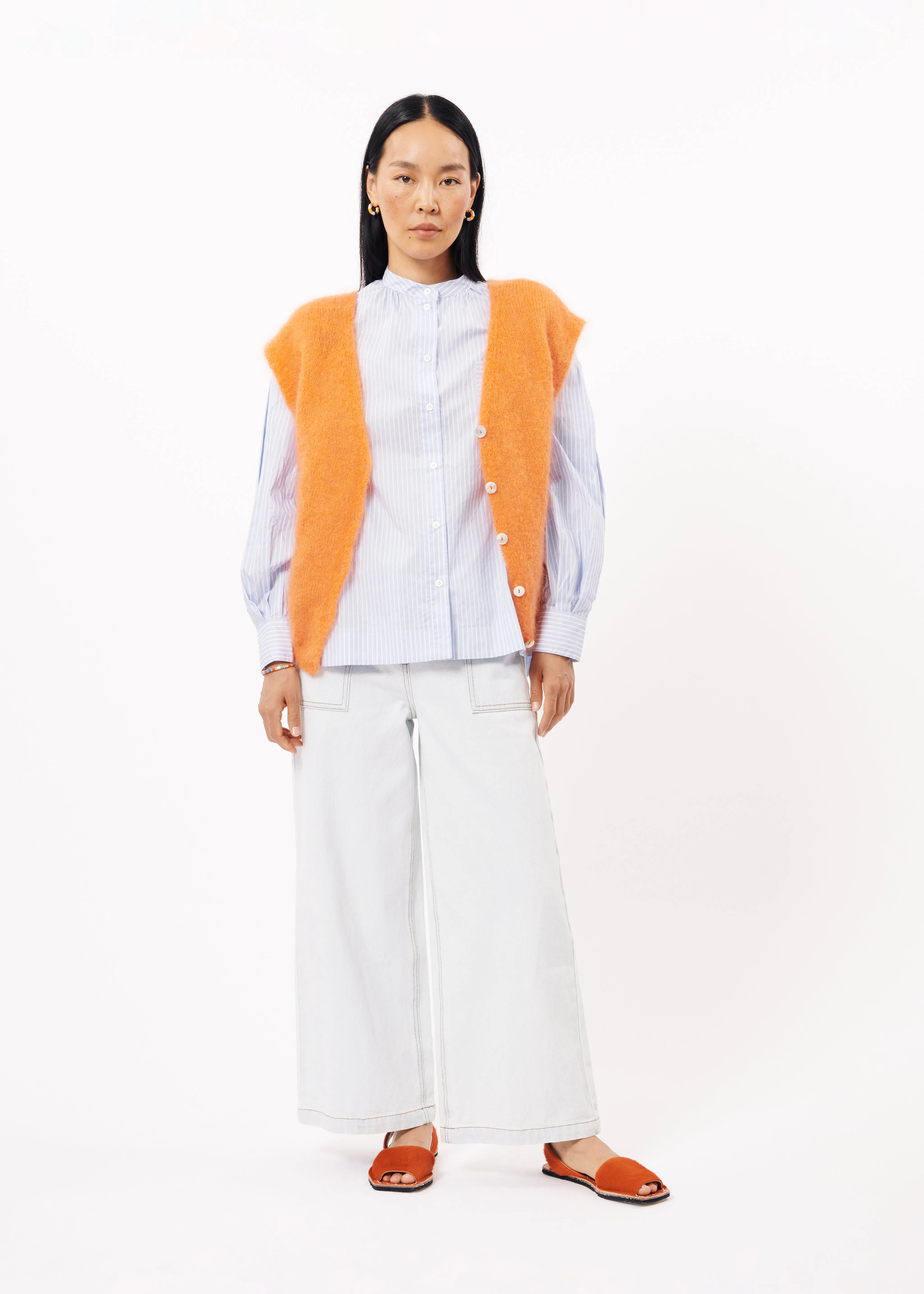 Gilet NEVY Orange sold by FRNCH product image thumbnail 3