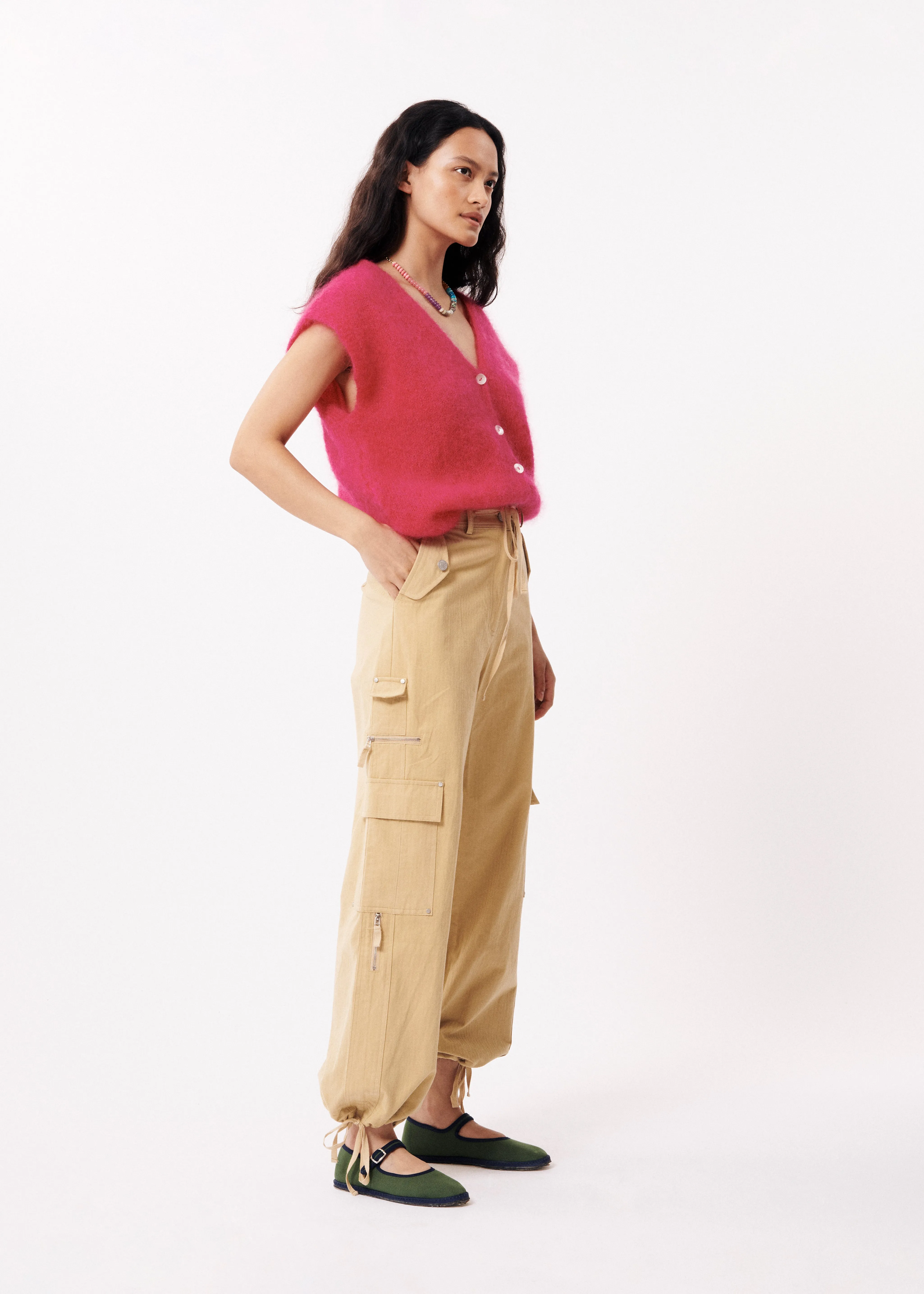 Gilet NEVY Fuchsia sold by FRNCH product image thumbnail 4