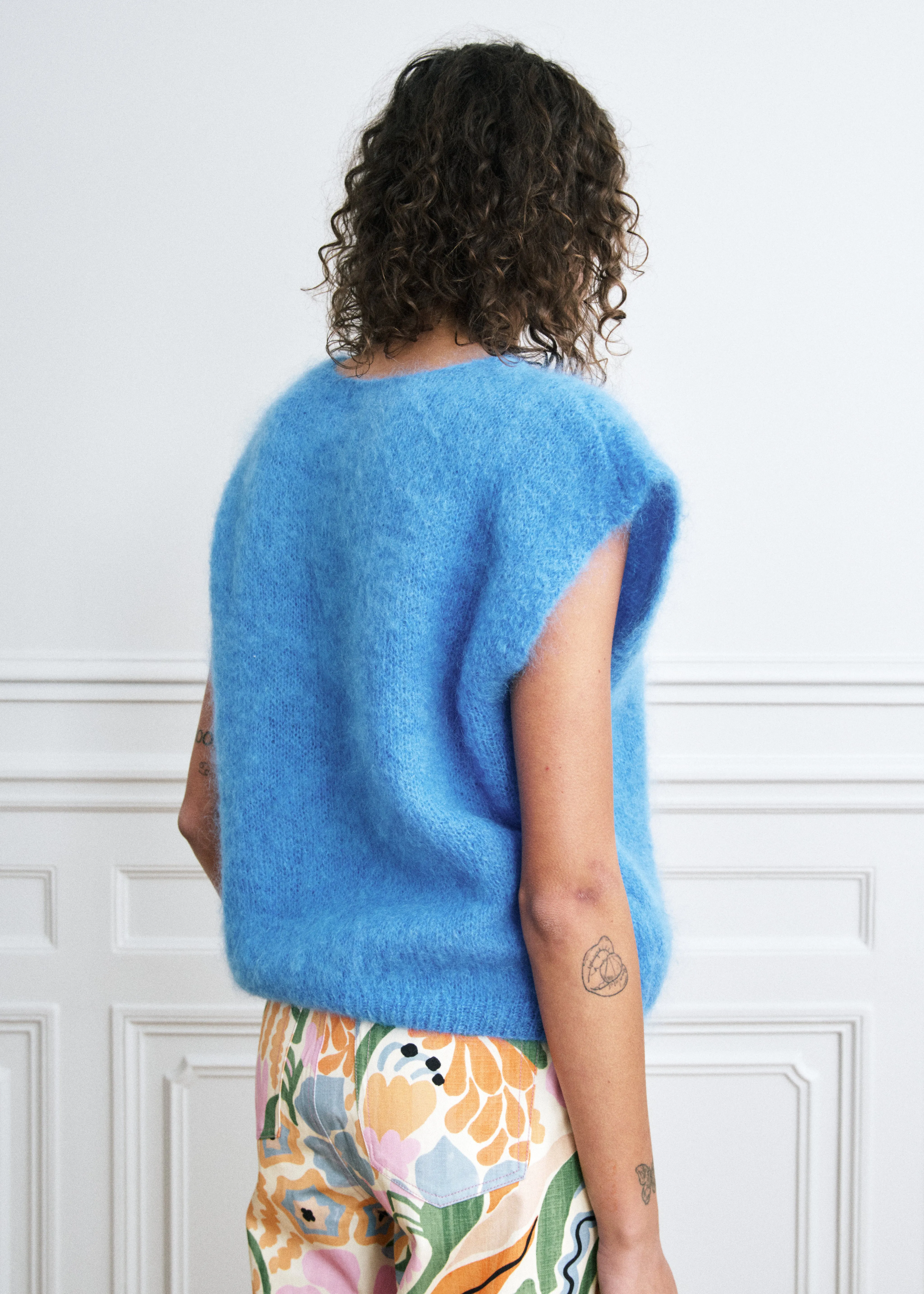 Gilet NEVY Bleu electrique sold by FRNCH product image thumbnail 2