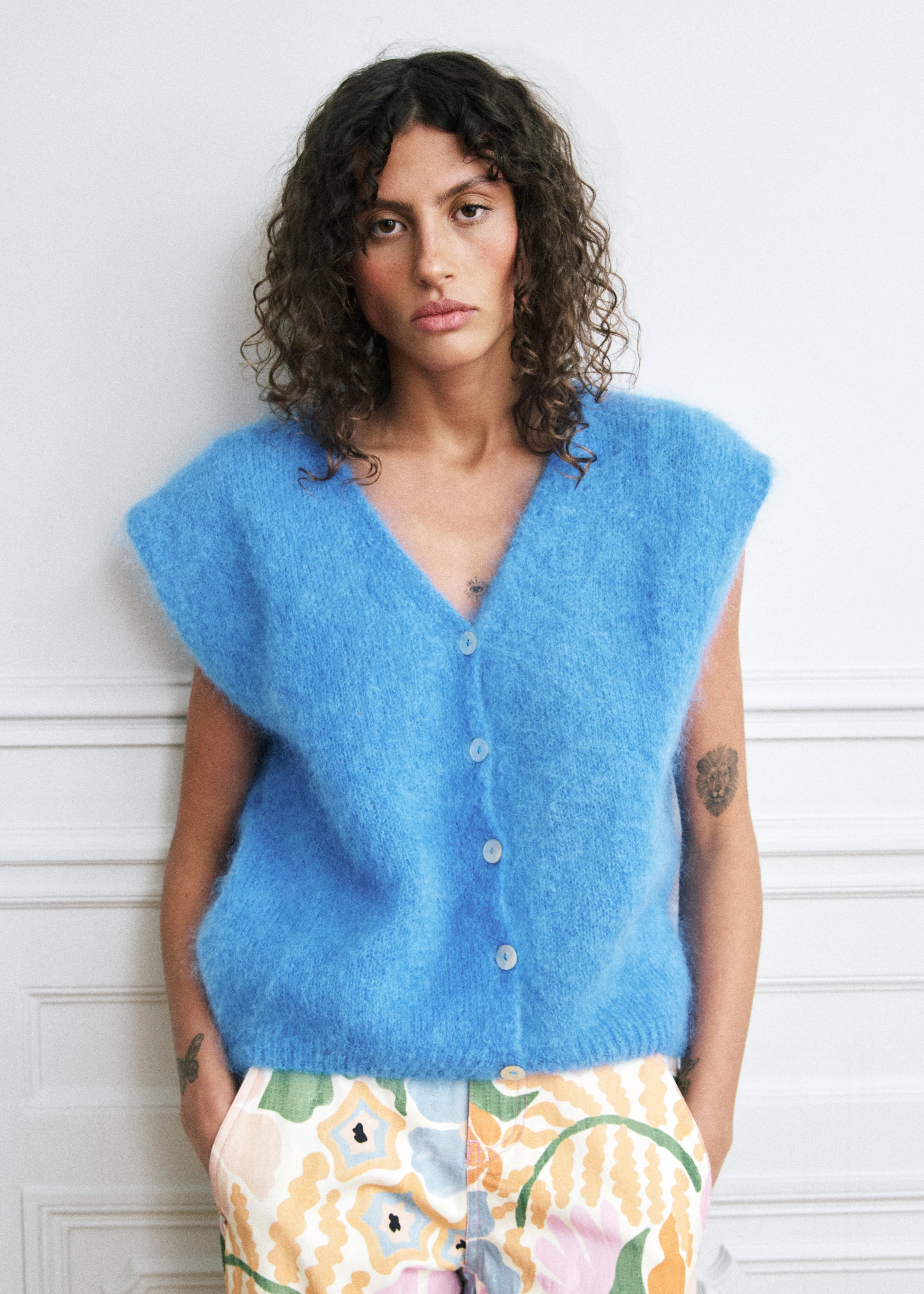 Gilet NEVY Bleu electrique sold by FRNCH
