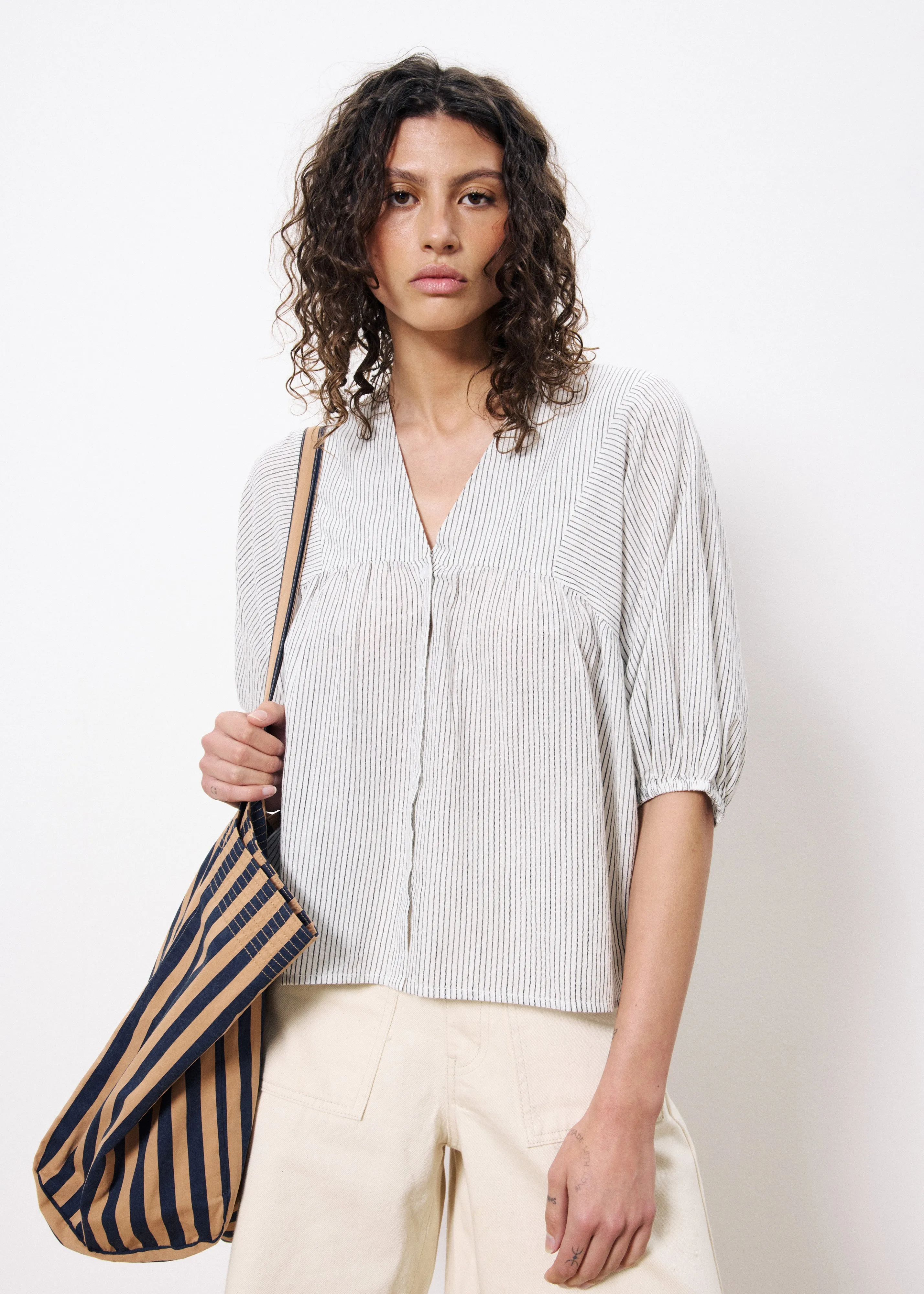 Chemise NAWELLE Blanc sold by FRNCH product image thumbnail 3