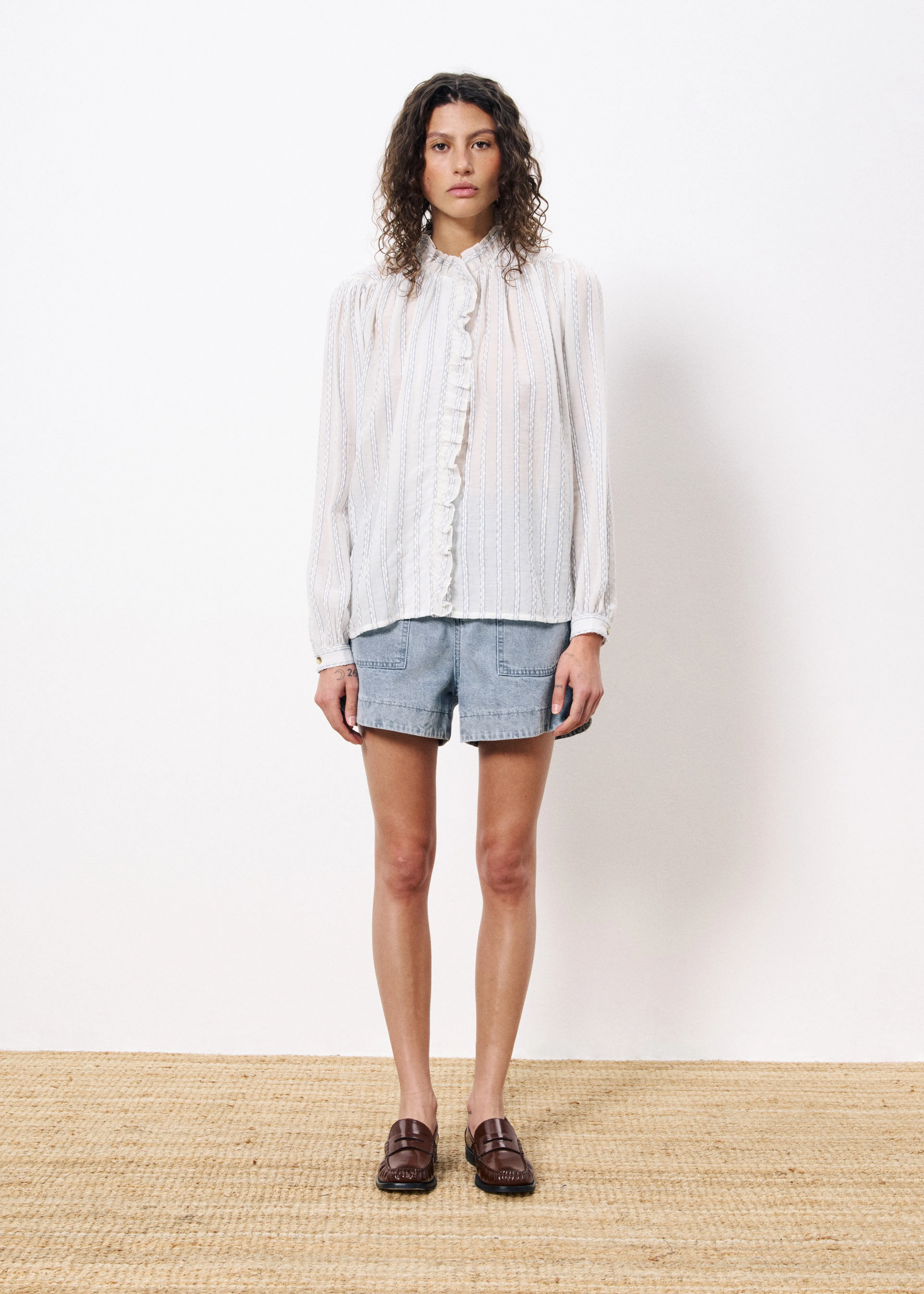 Chemise CELENA Blanc sold by FRNCH