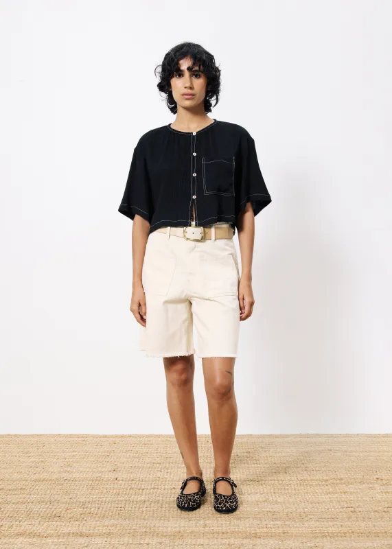 Bermuda NAFISA Creme sold by FRNCH