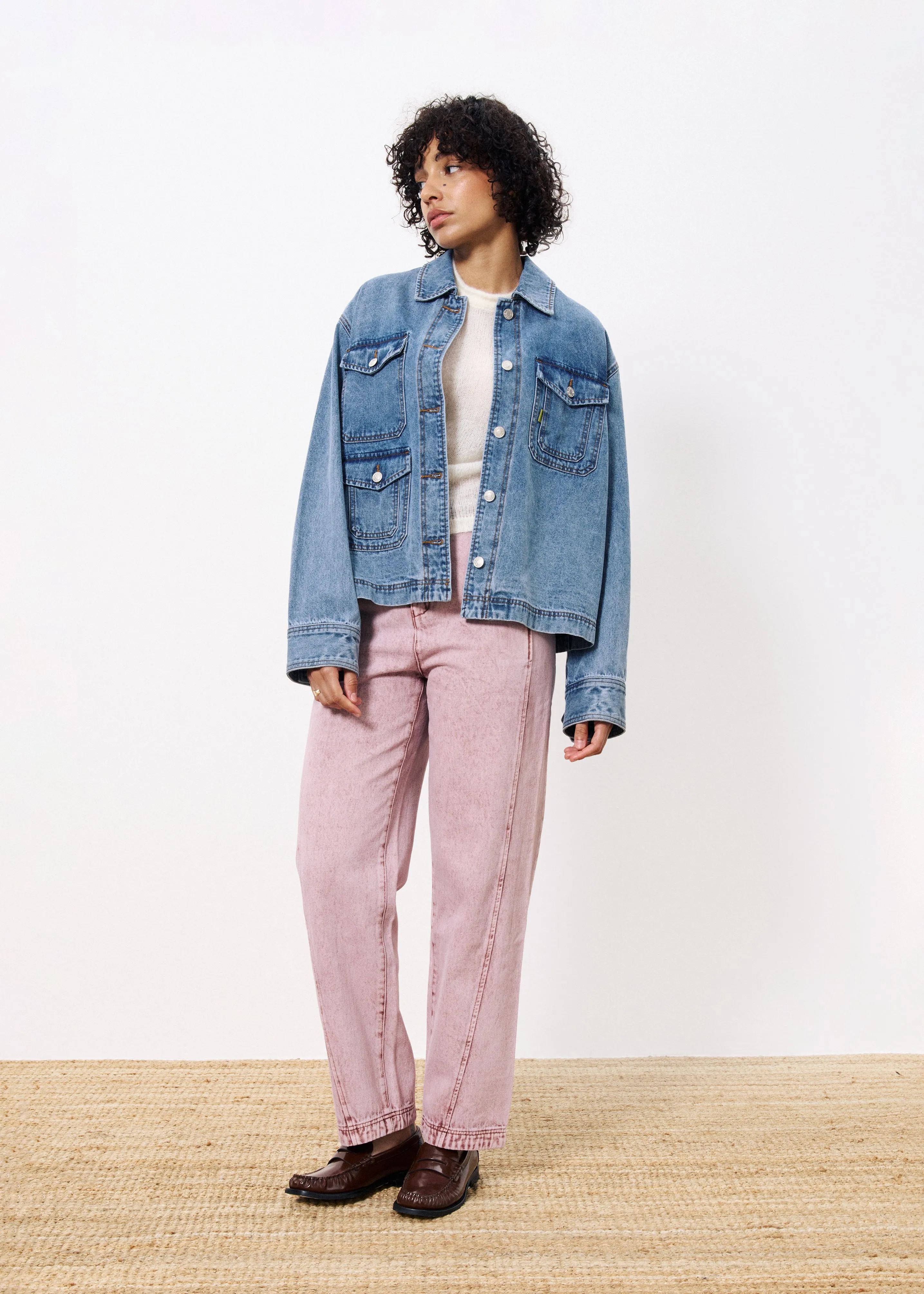 Veste DAINA Bleu jean sold by FRNCH product image thumbnail 2