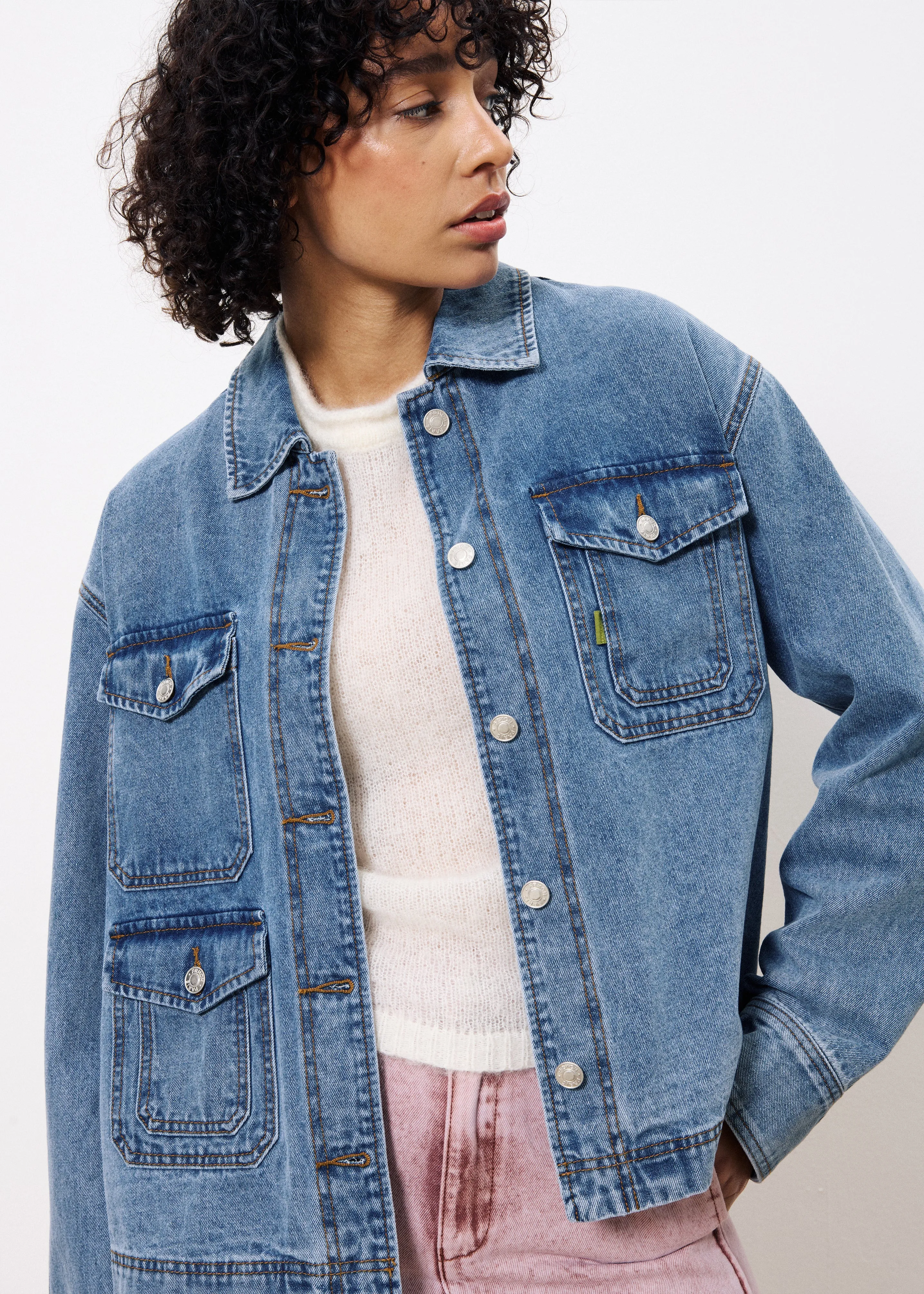 Veste DAINA Bleu jean sold by FRNCH product image thumbnail 4