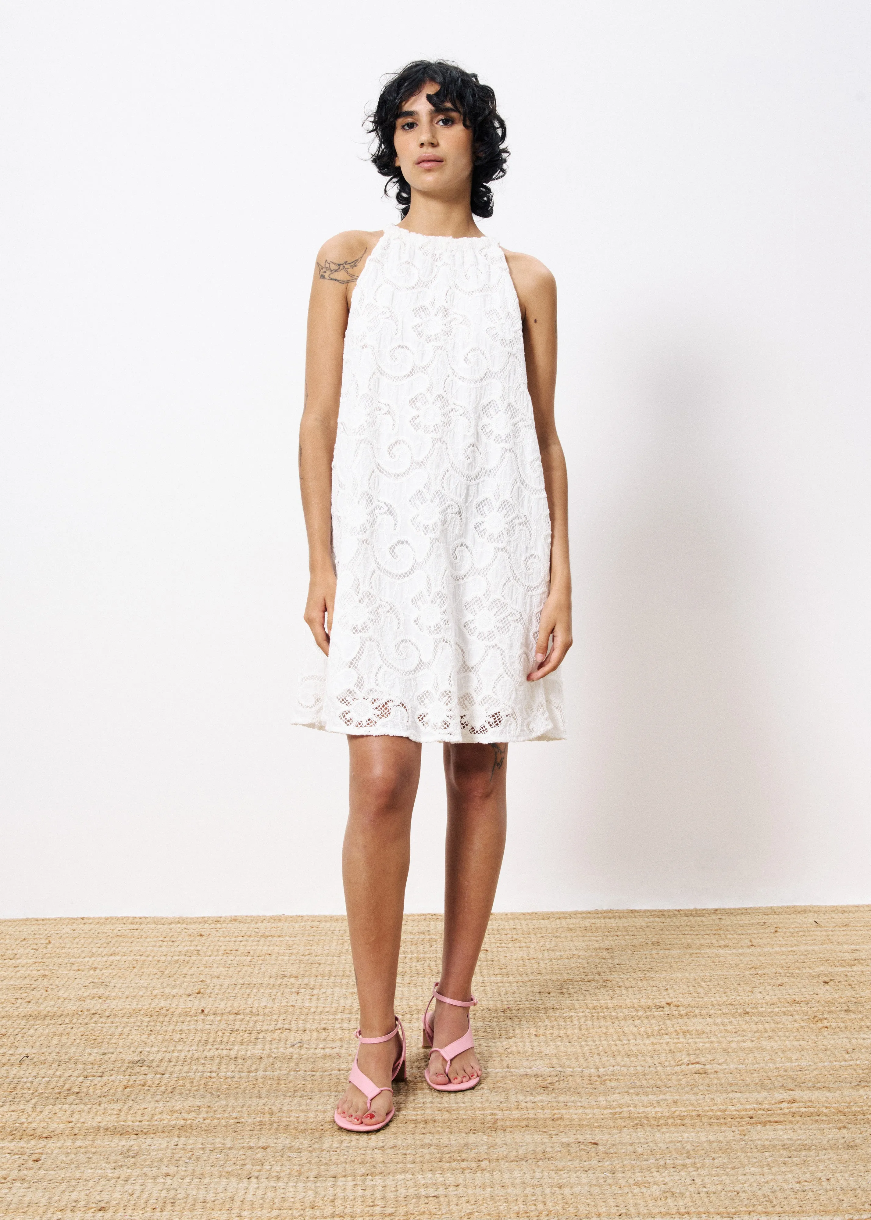 Robe AFNANE Blanc sold by FRNCH