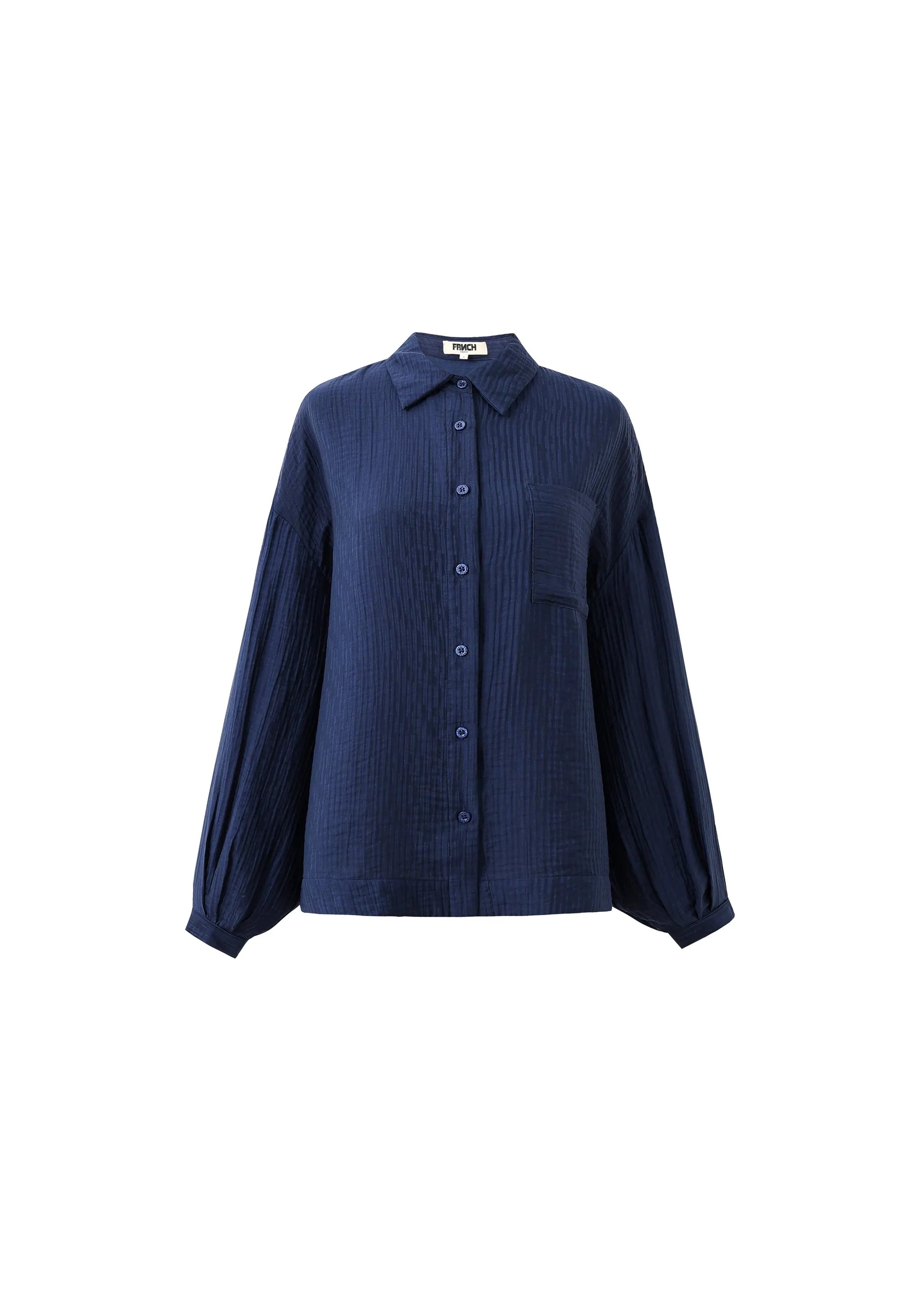 Chemise CHARLOTTE Bleu marine sold by FRNCH product image thumbnail 5