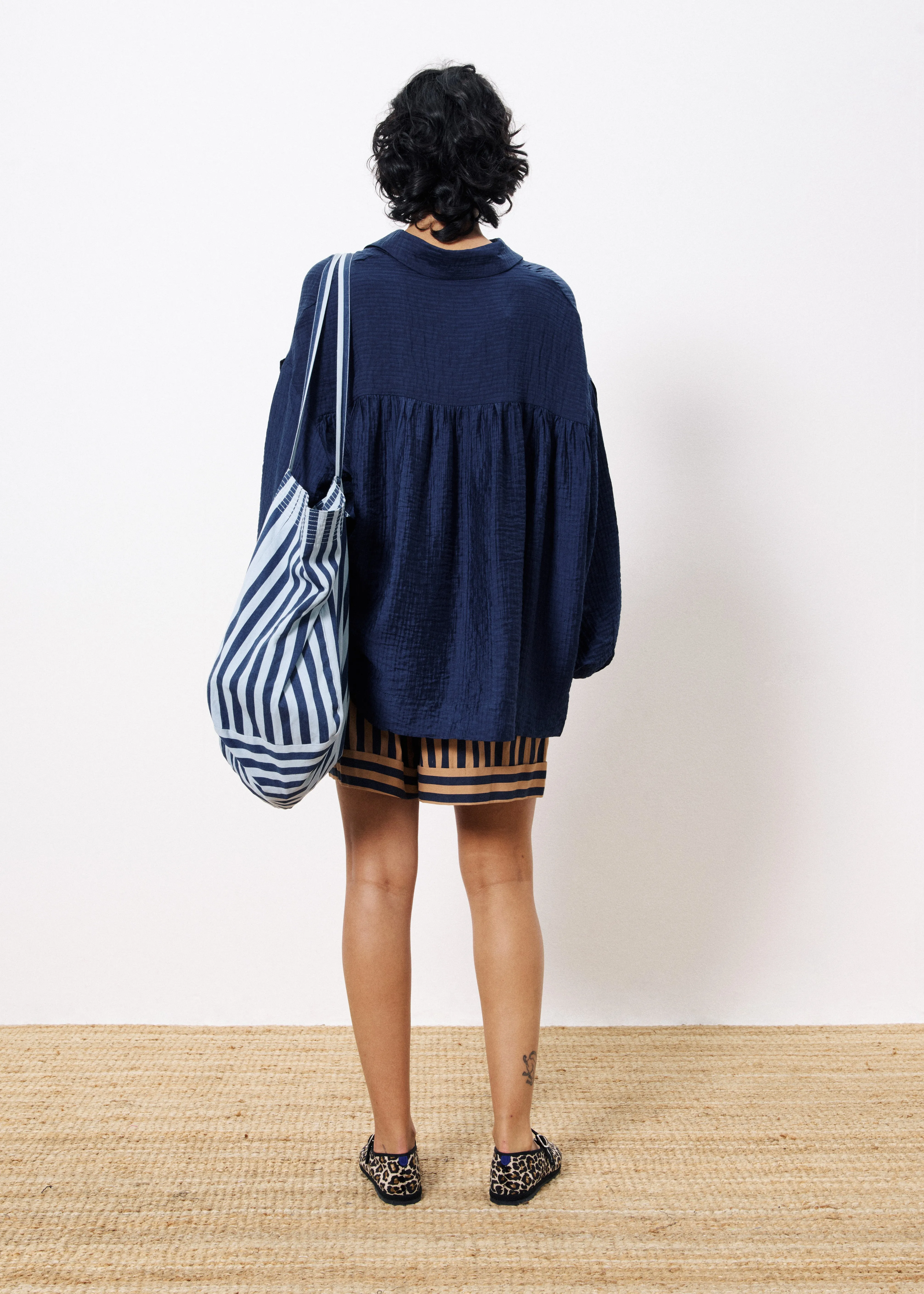 Chemise CHARLOTTE Bleu marine sold by FRNCH product image thumbnail 3