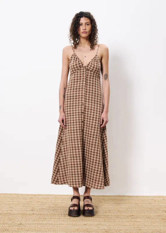 Robe CASIMIRA Marron glace sold by FRNCH