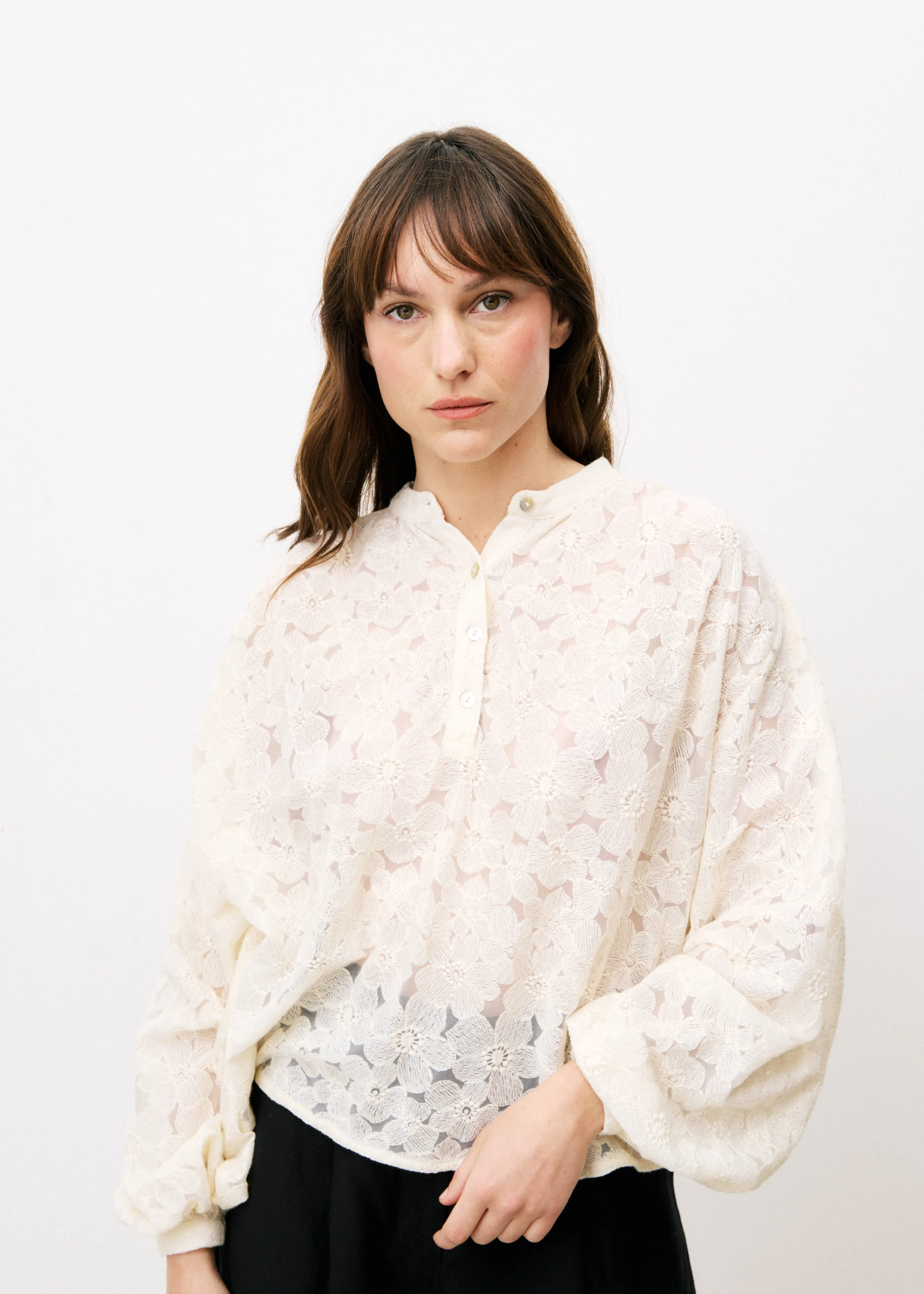 Blouse NORHEN Creme sold by FRNCH product image thumbnail 4