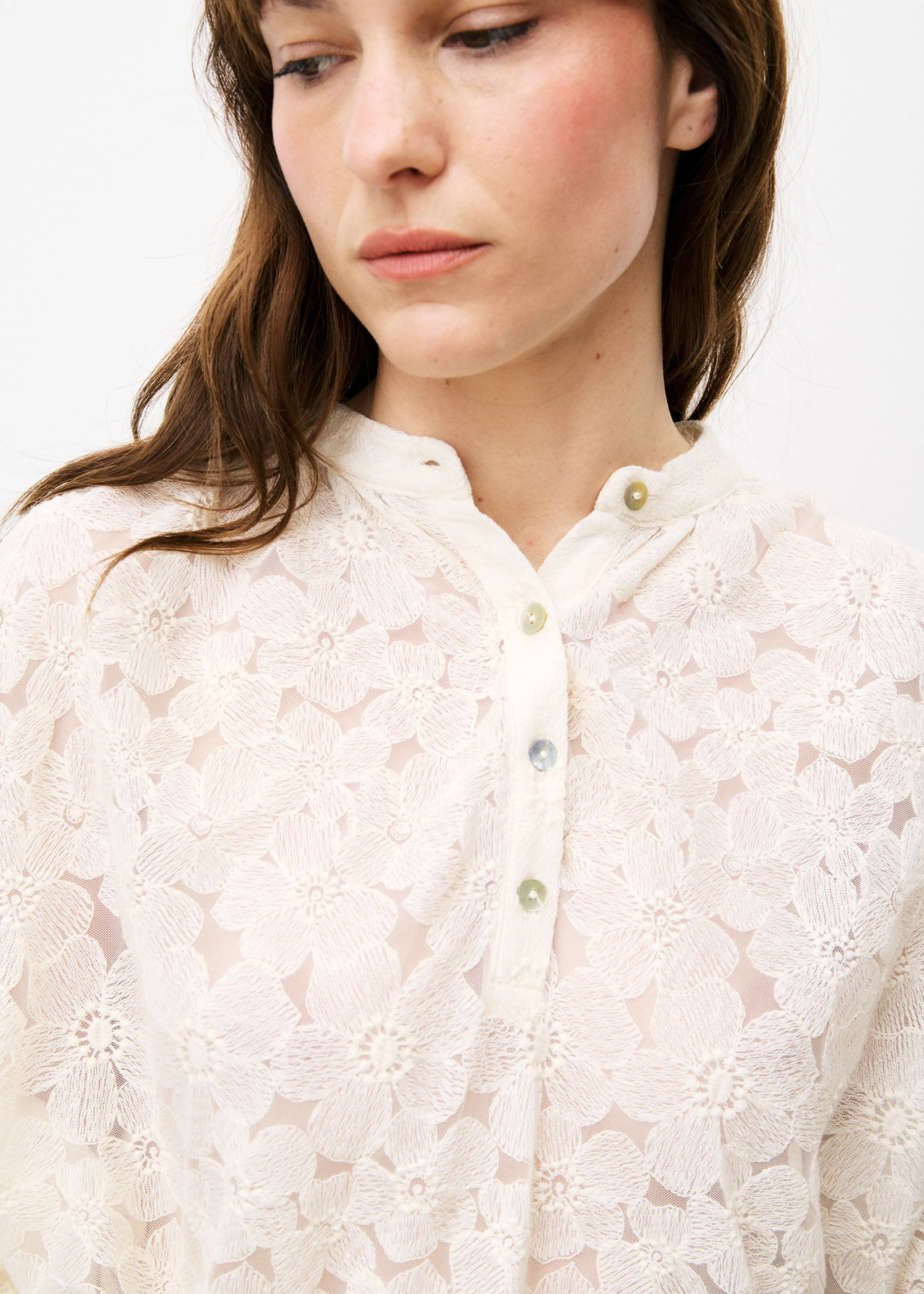 Blouse NORHEN Creme sold by FRNCH product image thumbnail 5