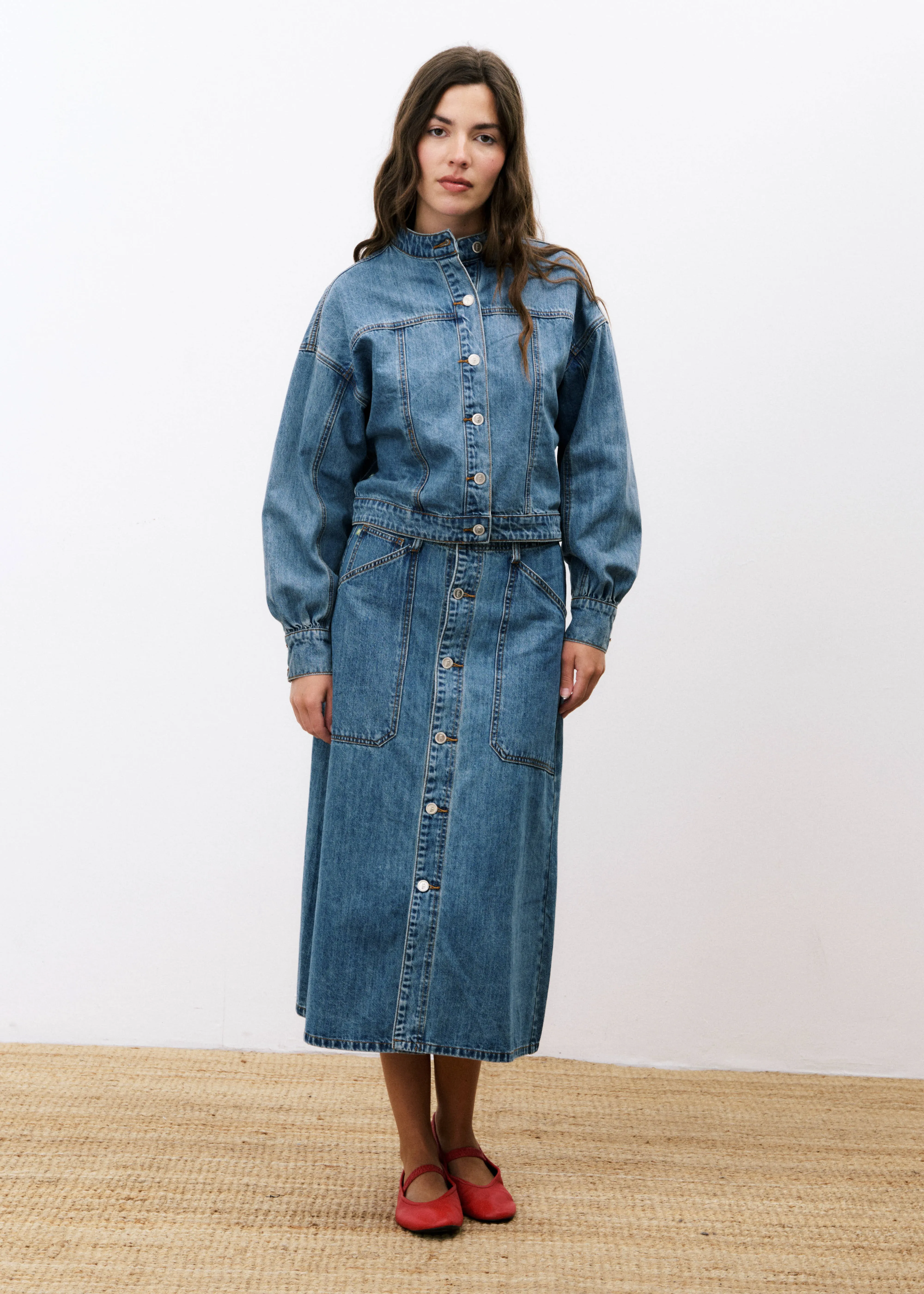 Veste NAELLY Bleu jean sold by FRNCH