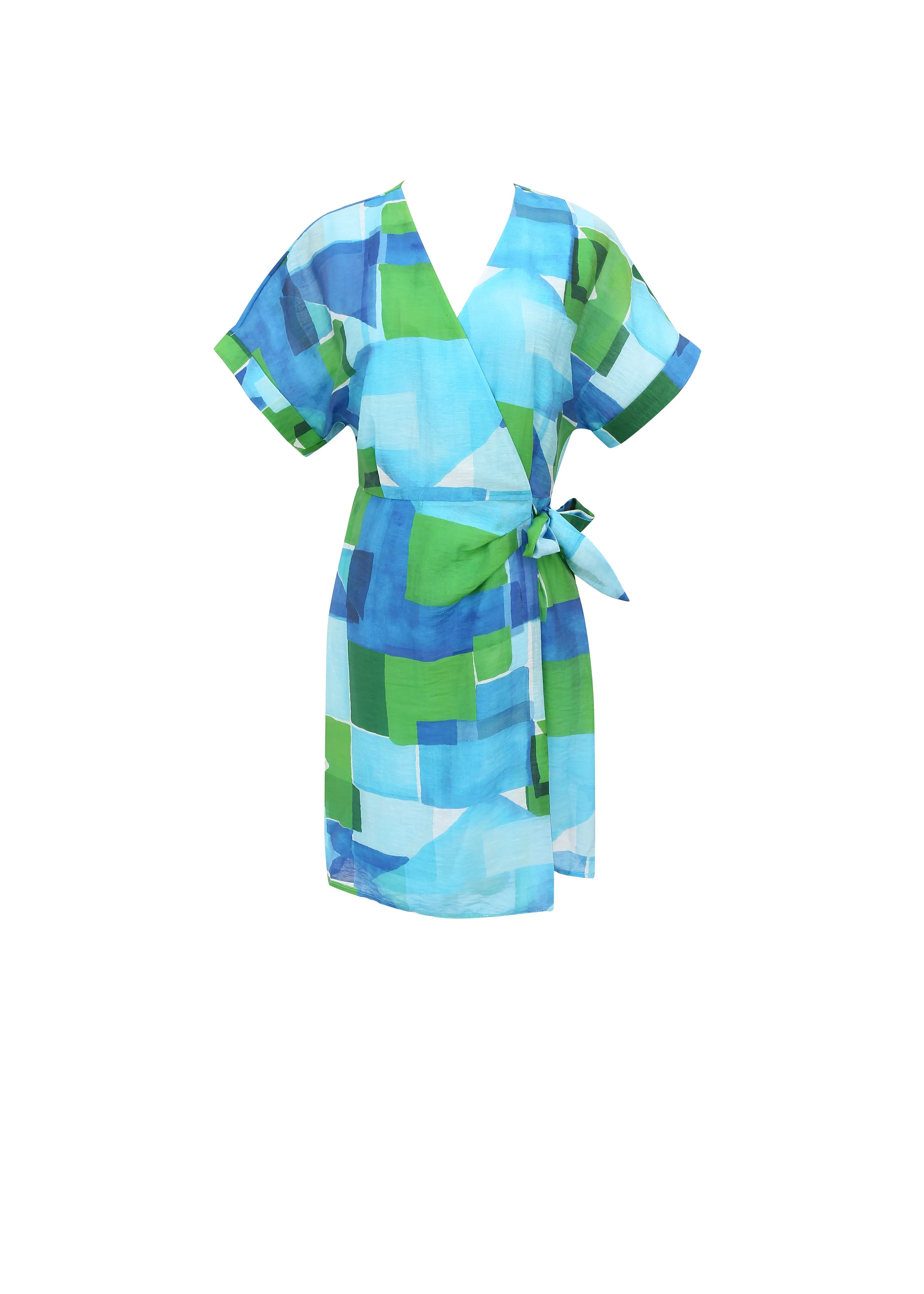 Robe ROSALINE Geo blue sold by FRNCH product image thumbnail 5