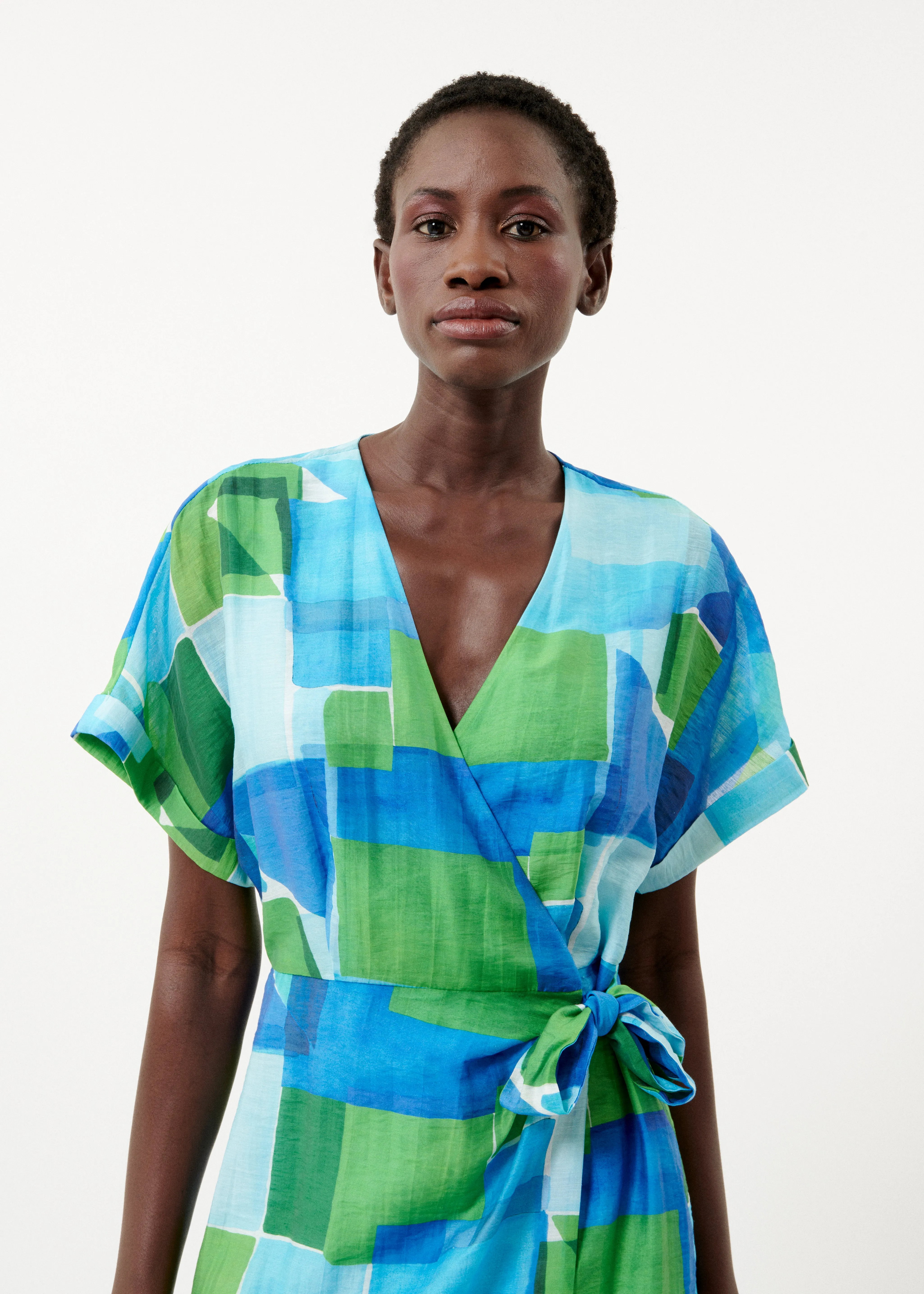 Robe ROSALINE Geo blue sold by FRNCH product image thumbnail 4