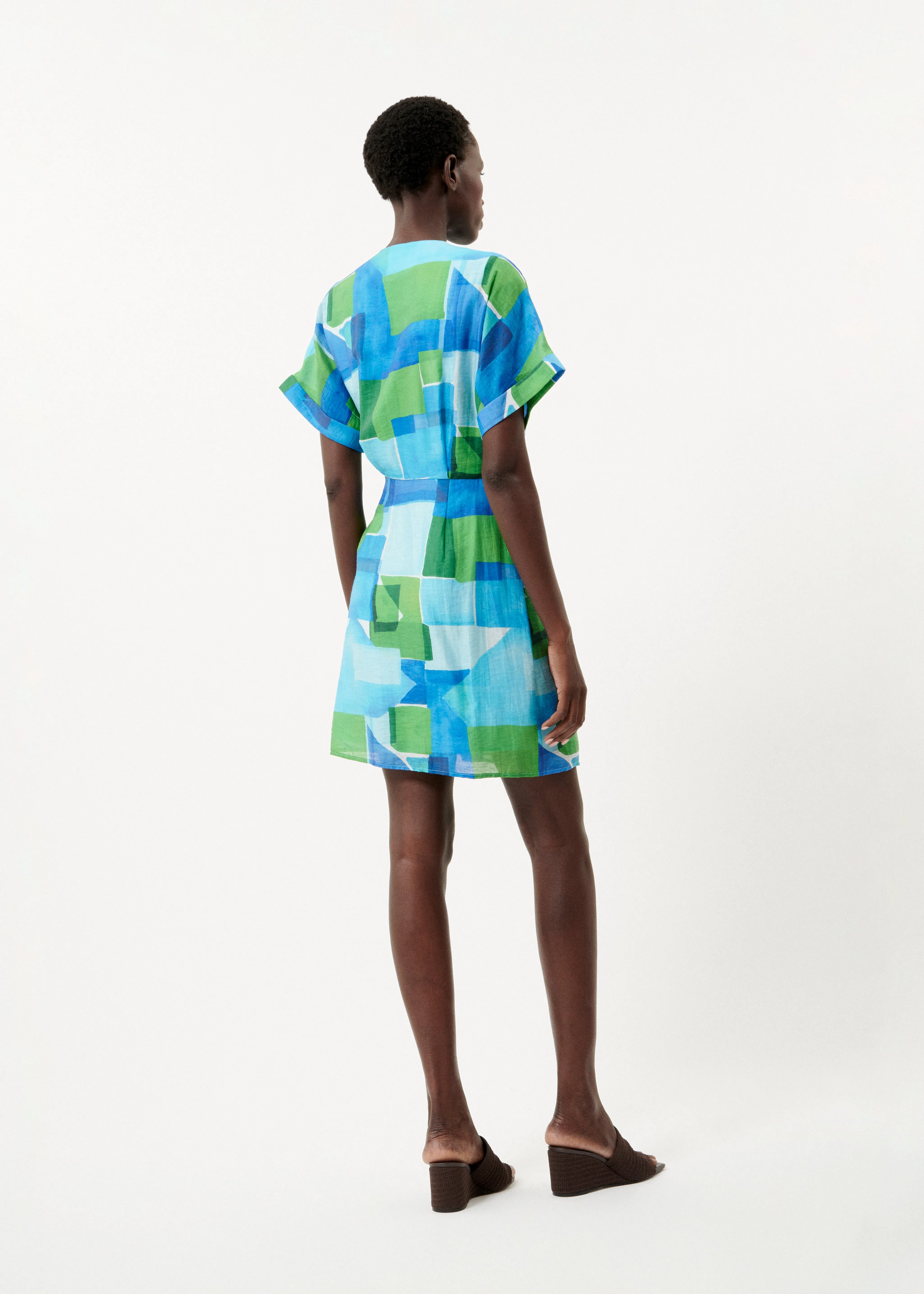 Robe ROSALINE Geo blue sold by FRNCH product image thumbnail 3