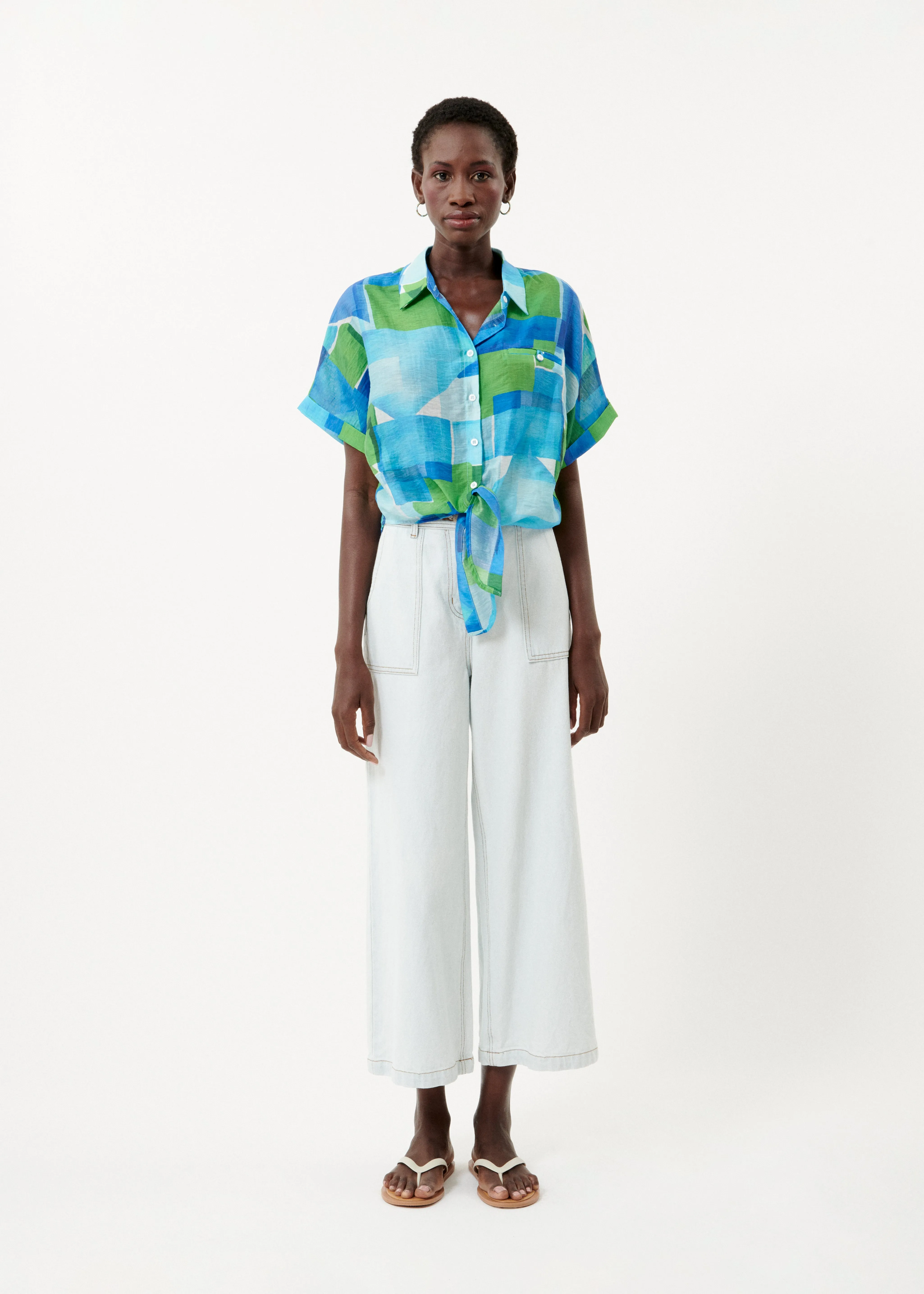 Chemise CANDYS Geo blue sold by FRNCH product image thumbnail 2