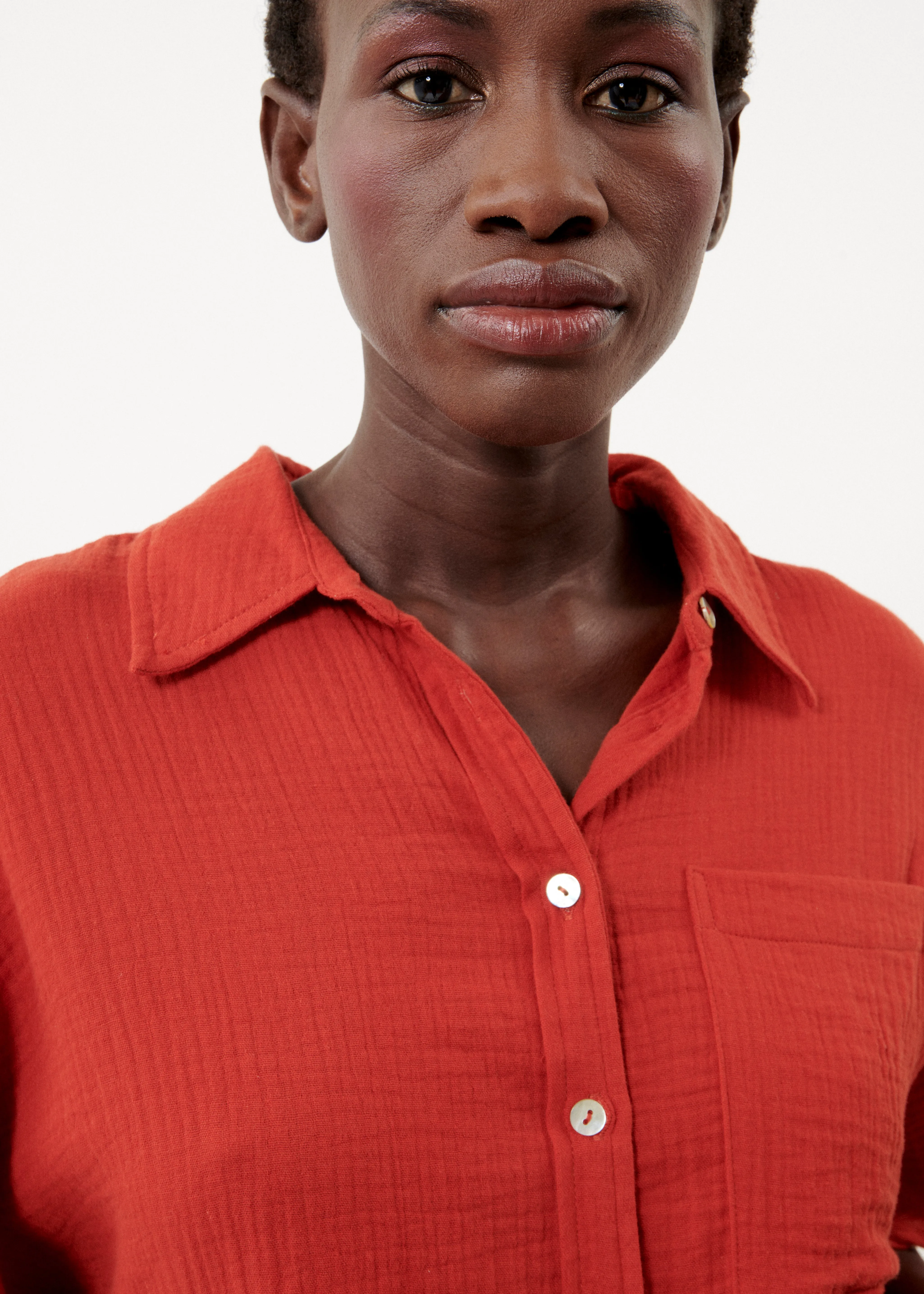 Chemise ELANORE Brique sold by FRNCH product image thumbnail 5