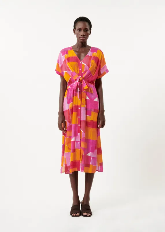 Robe PERRINE Geo pink sold by FRNCH